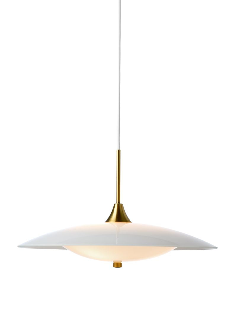 Baroni Pendel Ø46 Opal/Messing