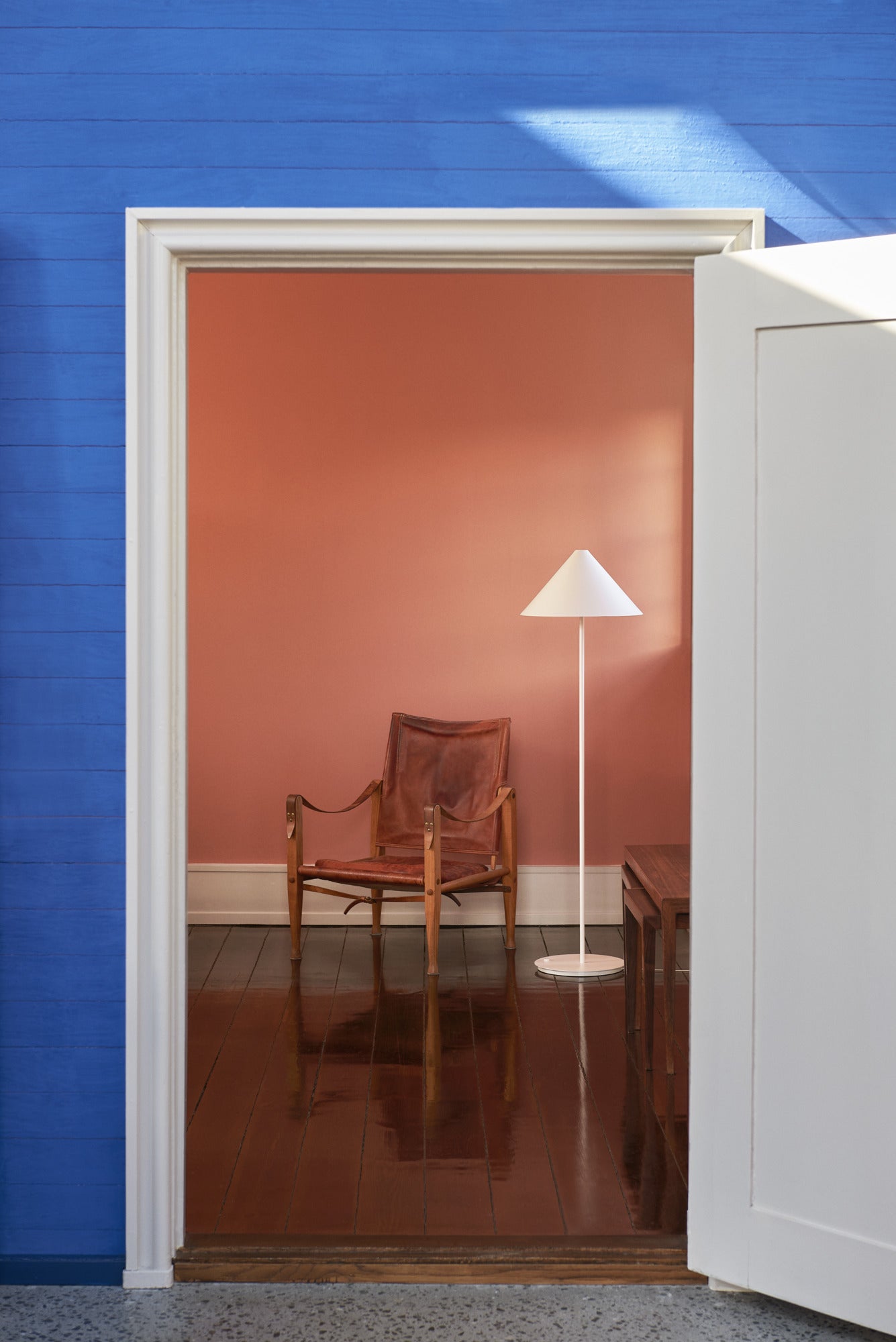 Keglen 400 hvid LED gulvlampe