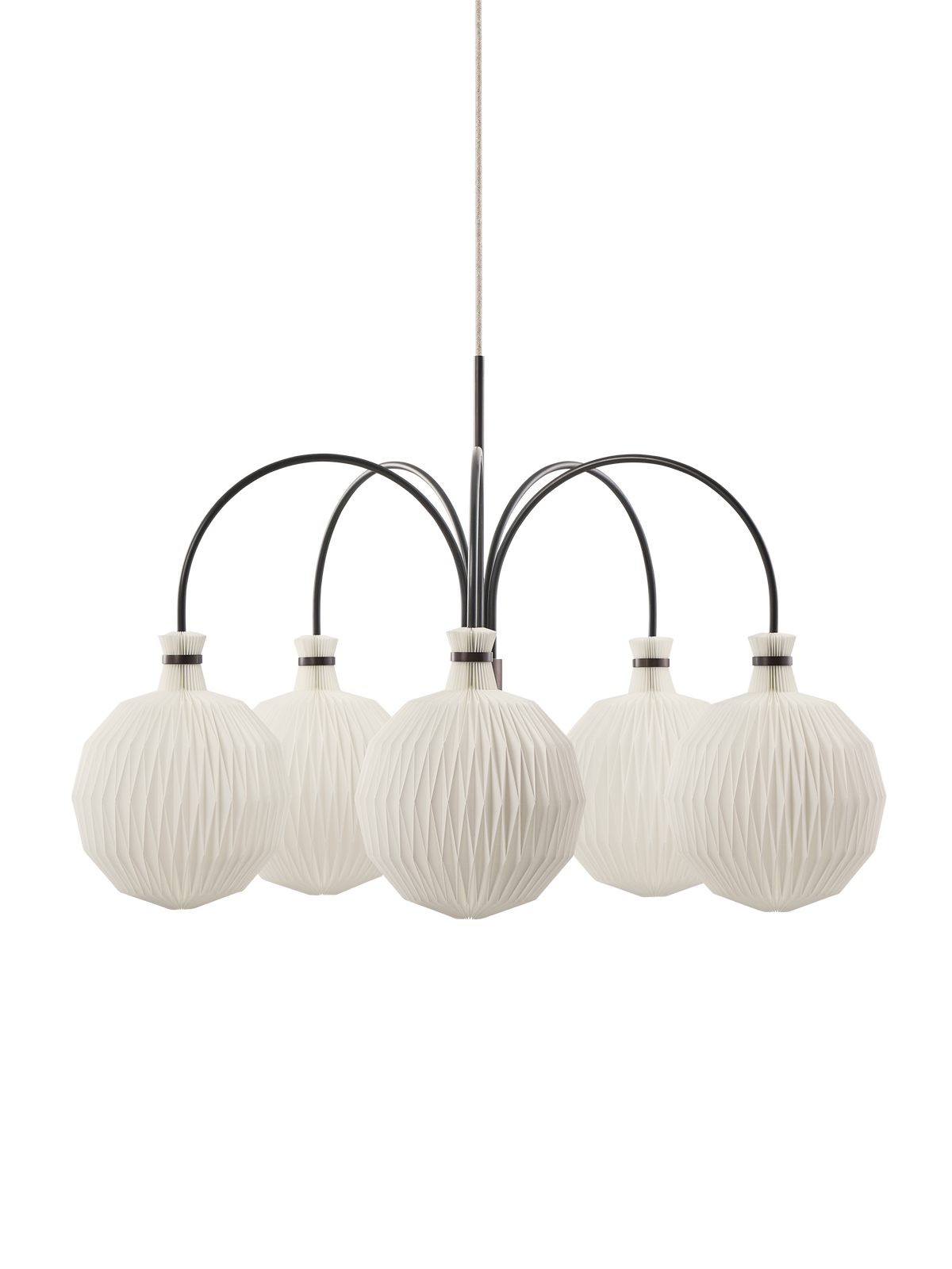 Le Klint 101 Legacy hvid chandelier m. bruneret messing