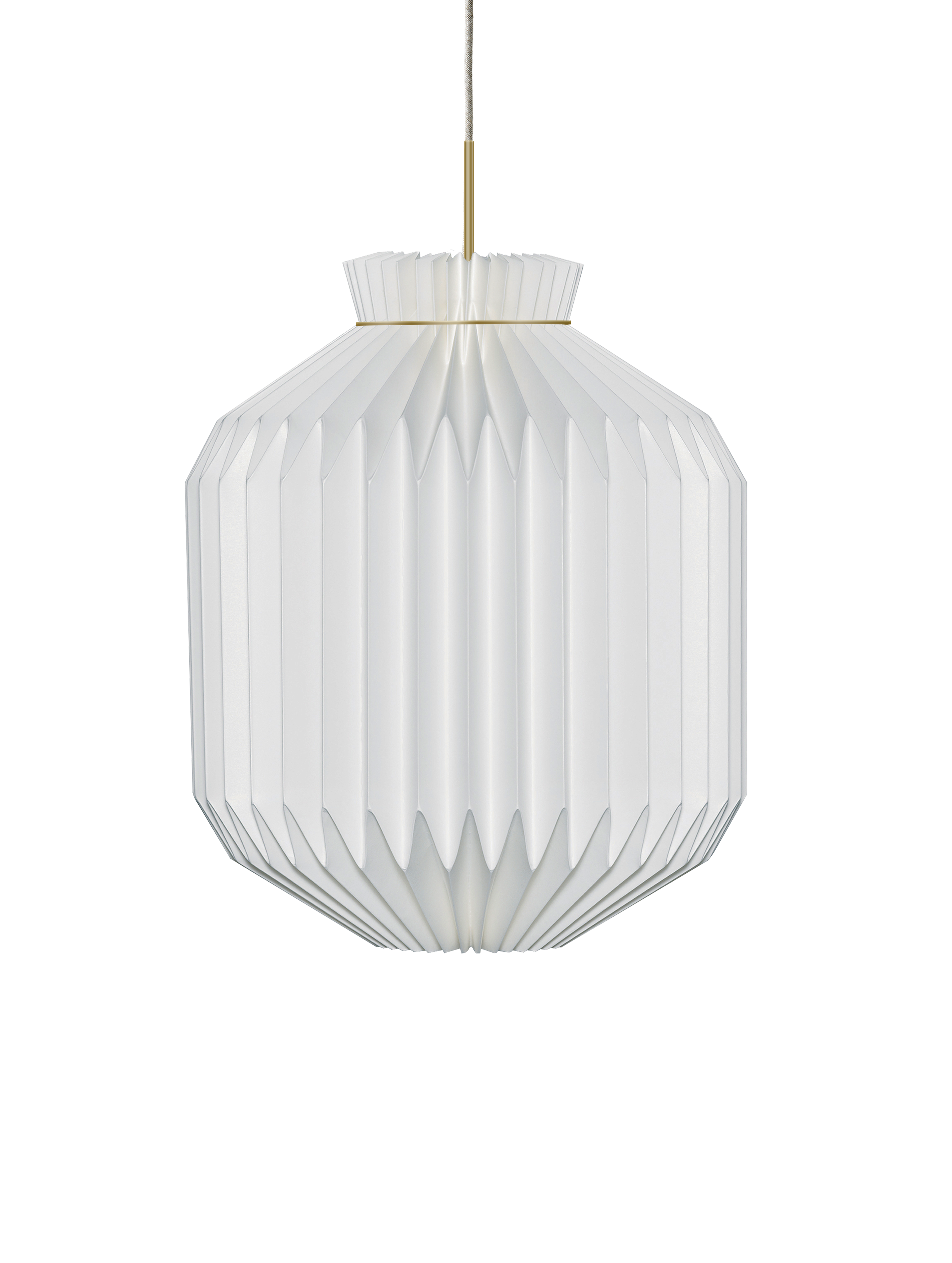 Model 105 XL hvid/guld pendel m. plastskæm billede 4