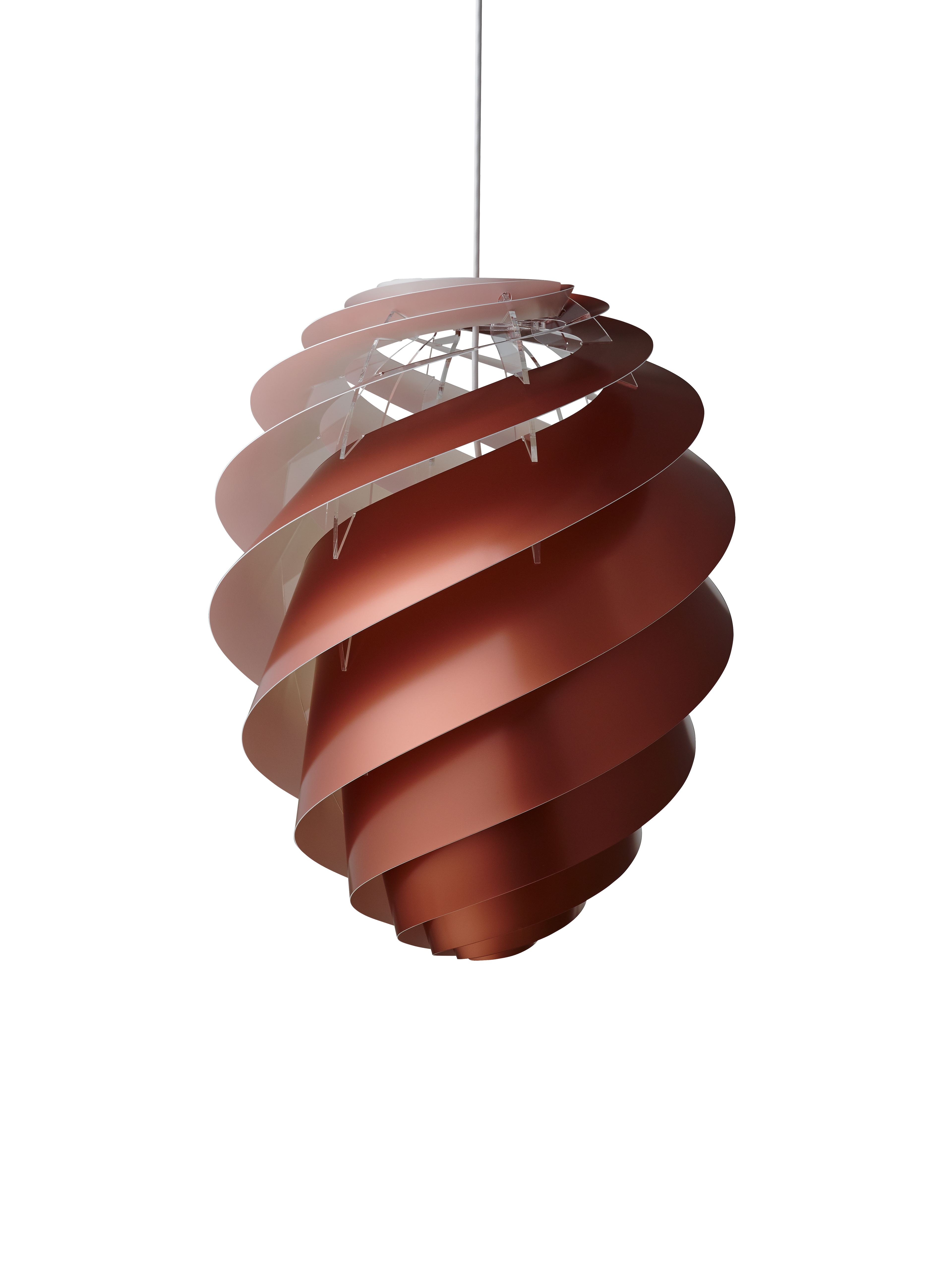 Swirl 2 kobber stor pendel billede 4