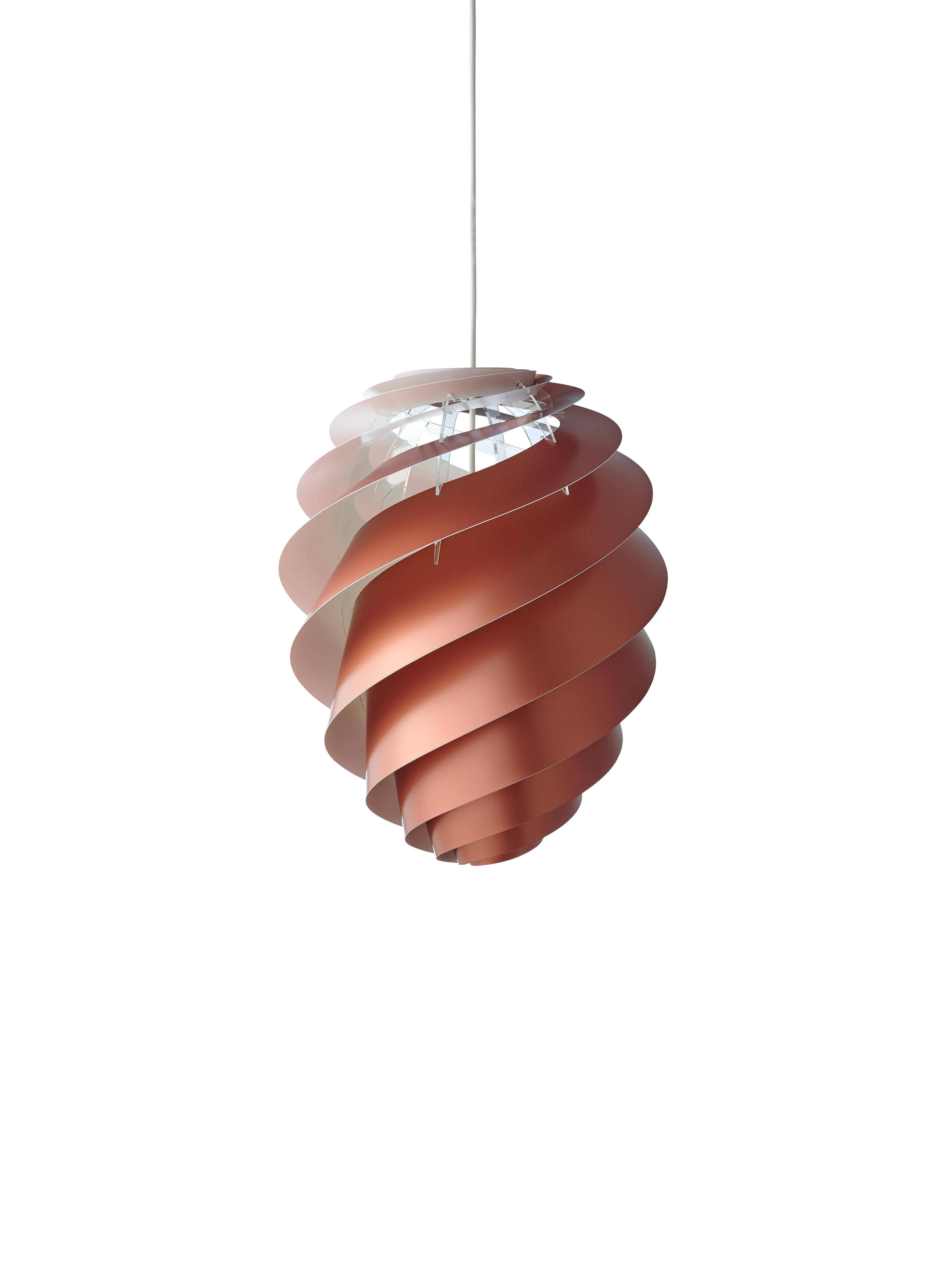 Swirl 2 kobber medium pendel billede 4