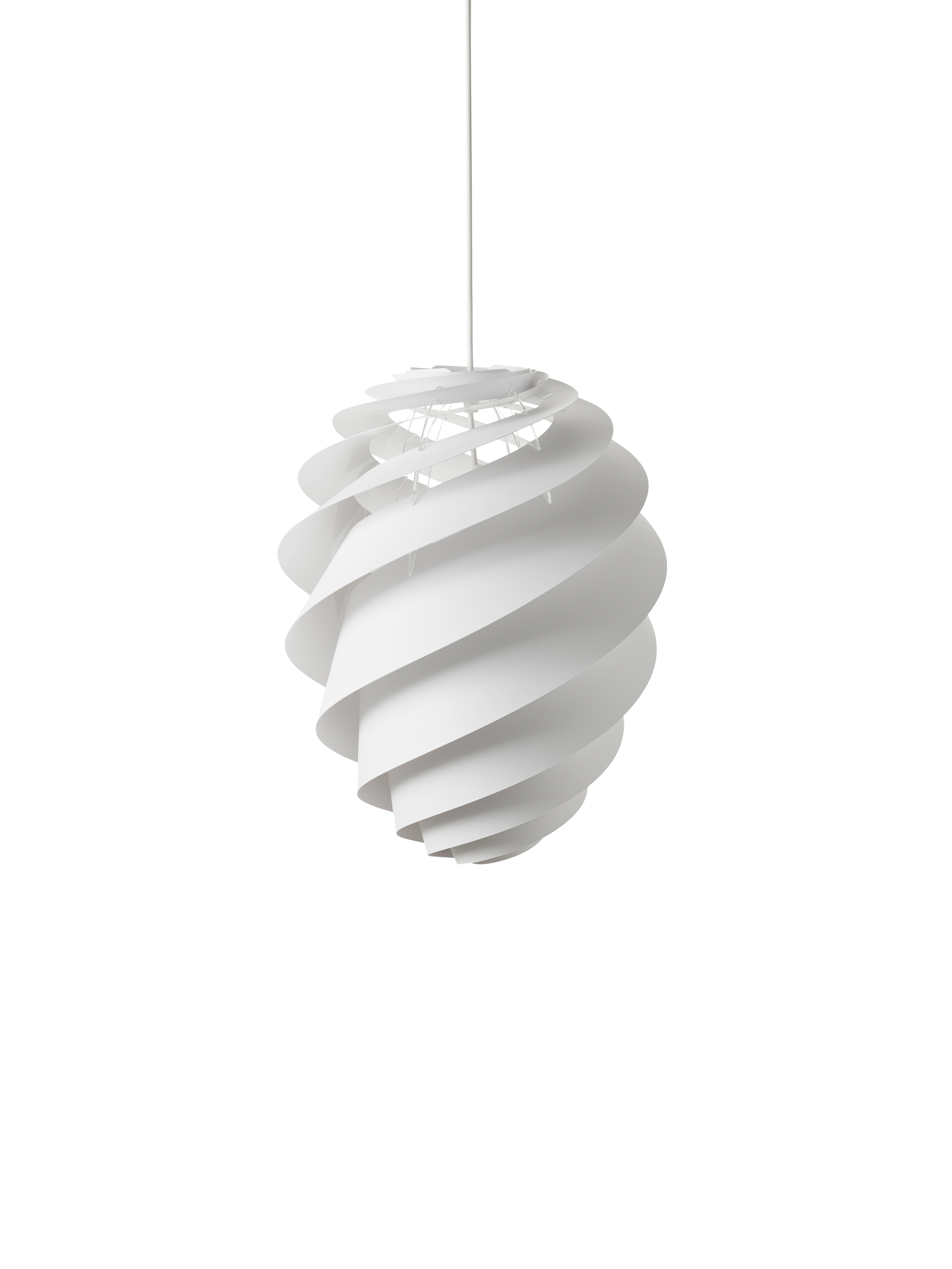 Swirl 2 hvid medium pendel billede 4