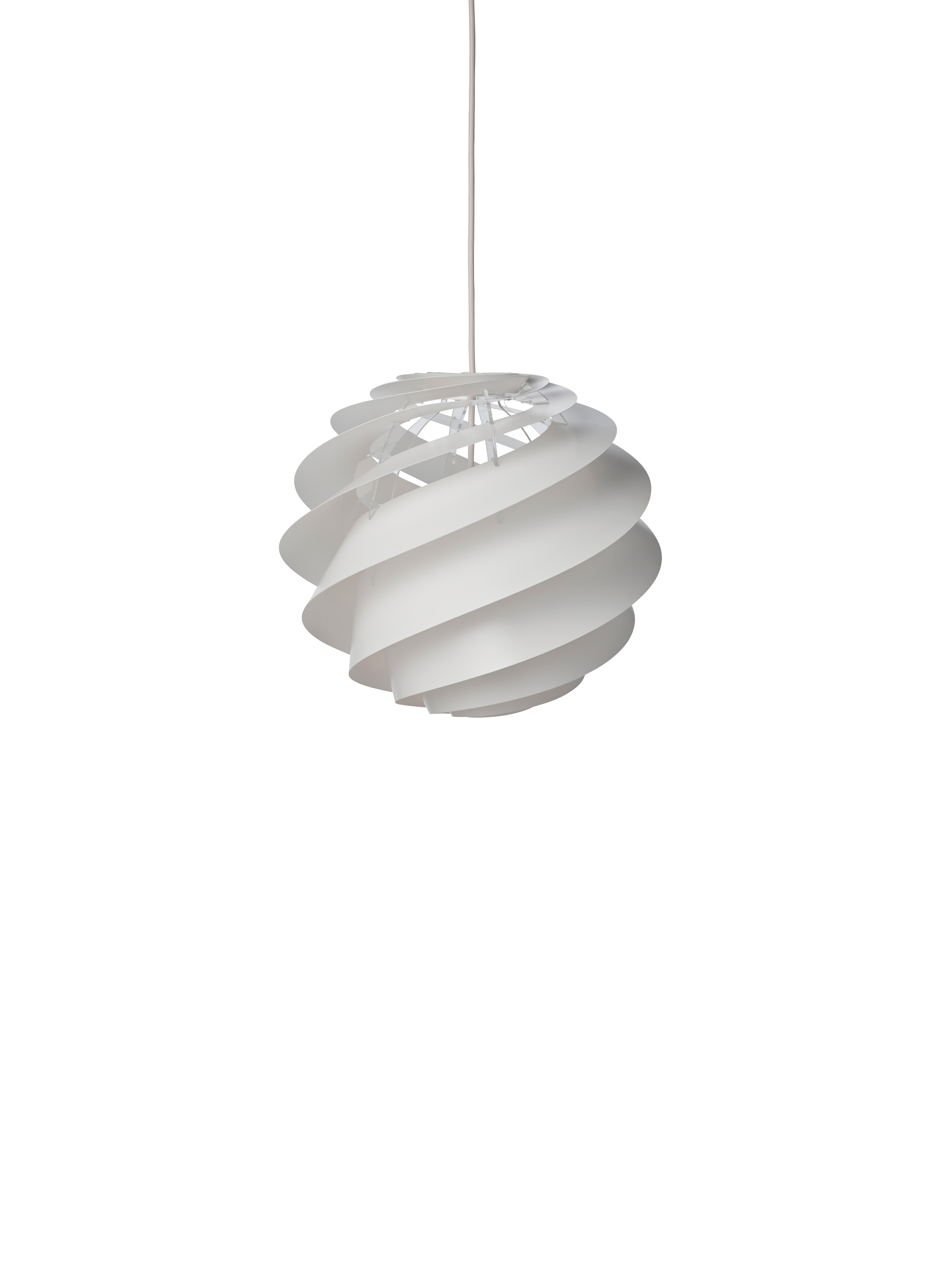 Swirl 3 hvid lille pendel billede 4