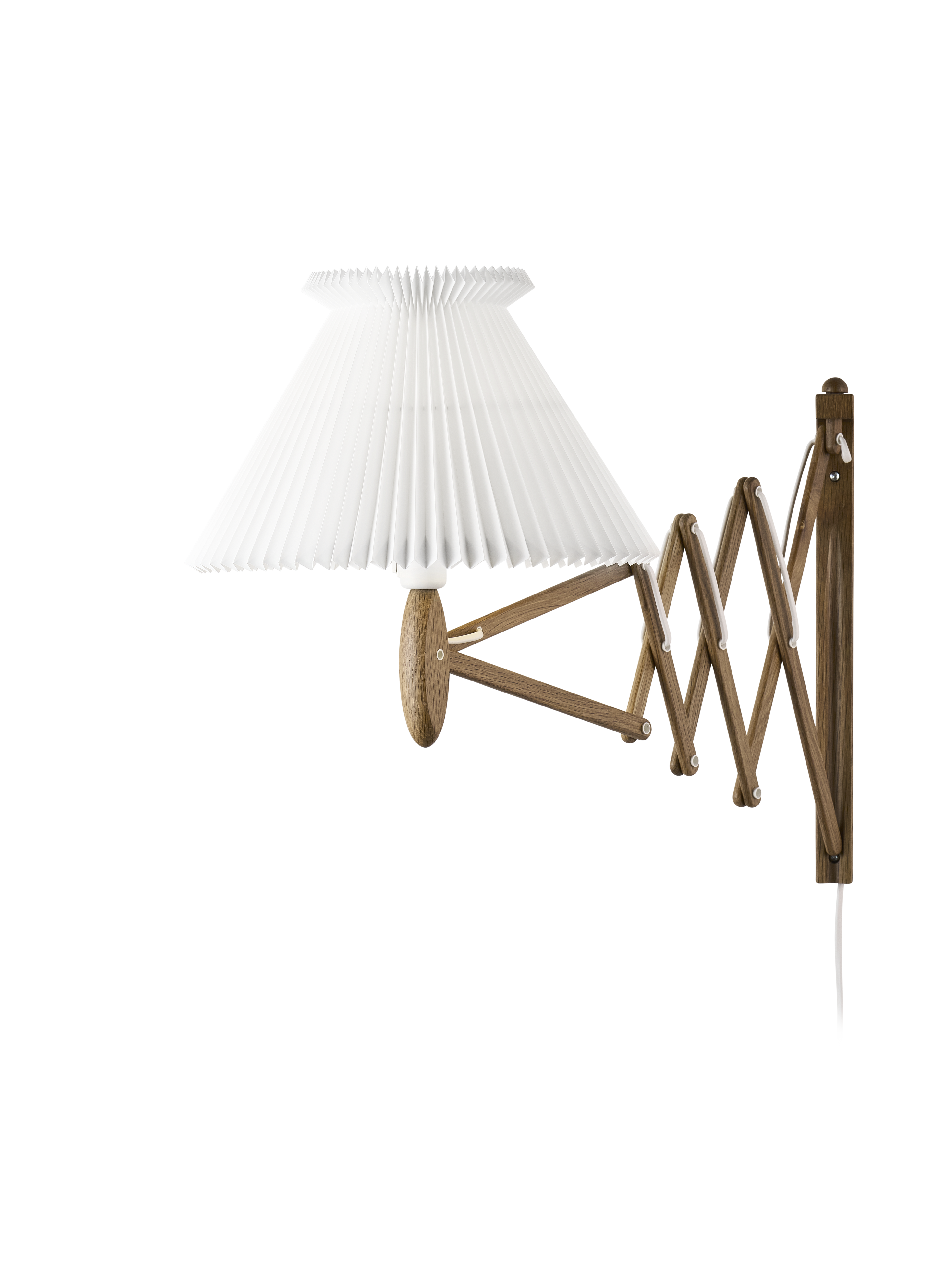 LE KLINT 234-6 Sax Væglampe i Røget Eg m. Plastskærm