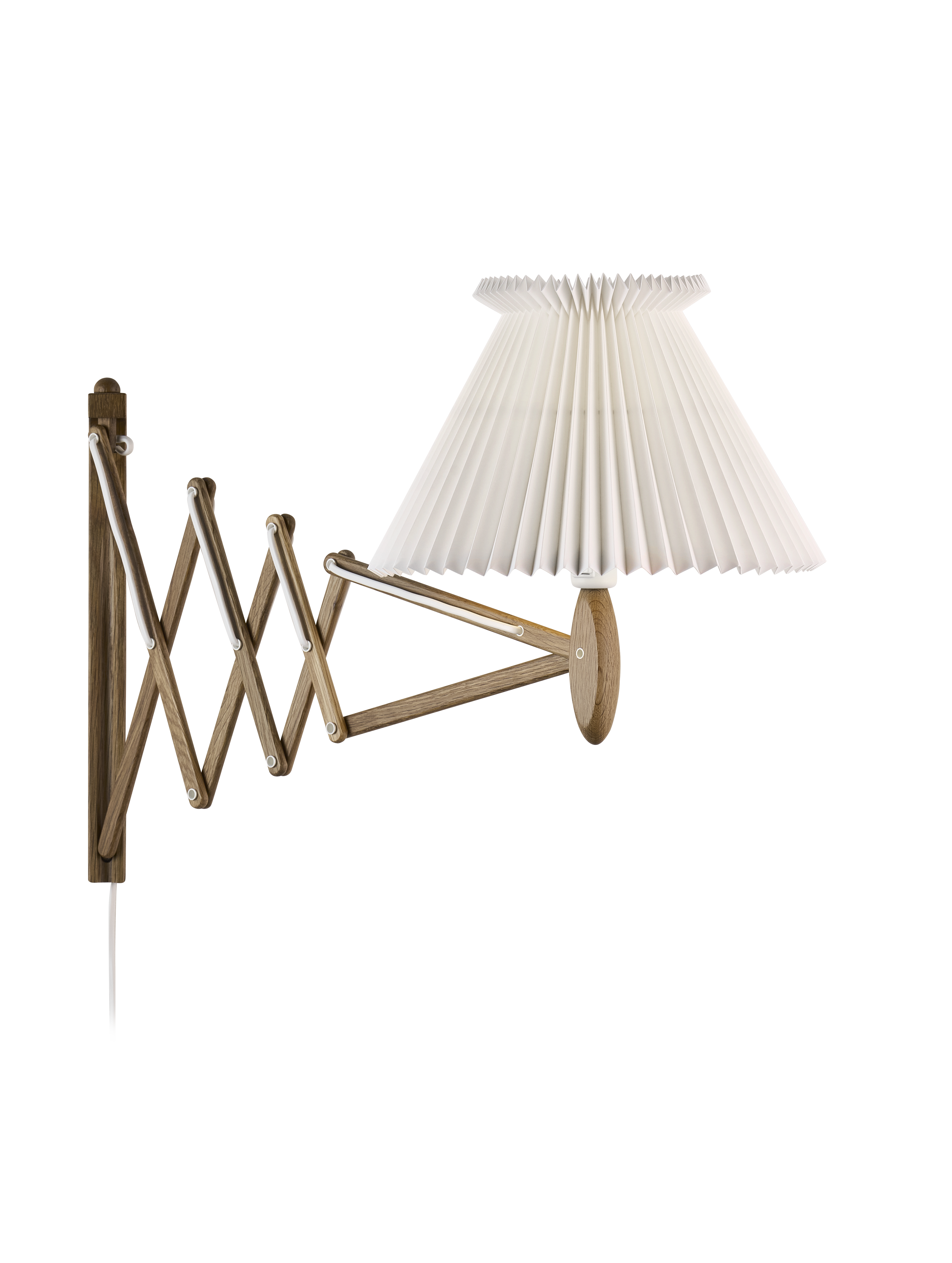 LE KLINT 234-6 Sax Væglampe i Røget Eg m. Papirskærm