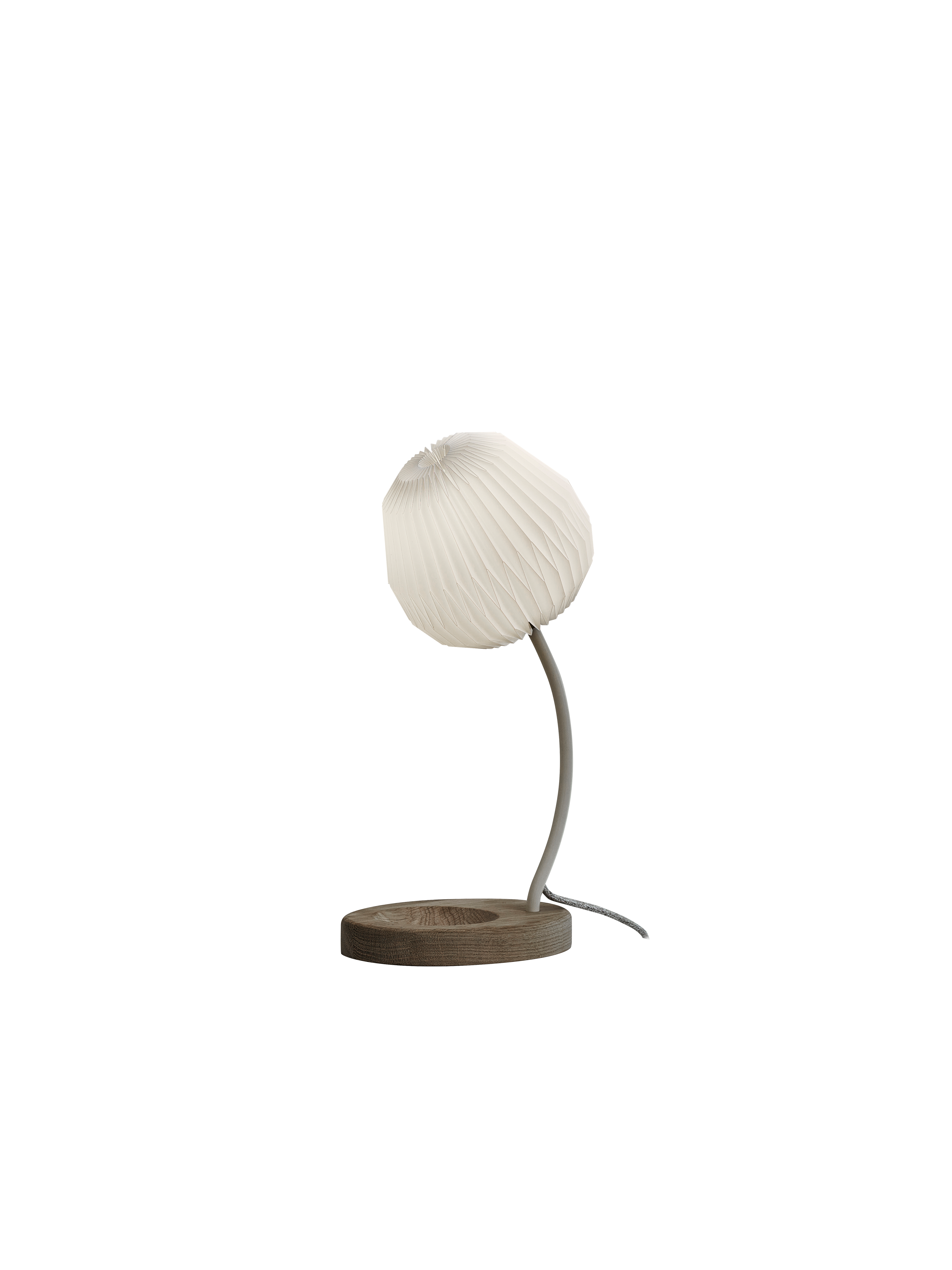 Tændt LE KLINT 330 Bouquet Bordlampe Cream White