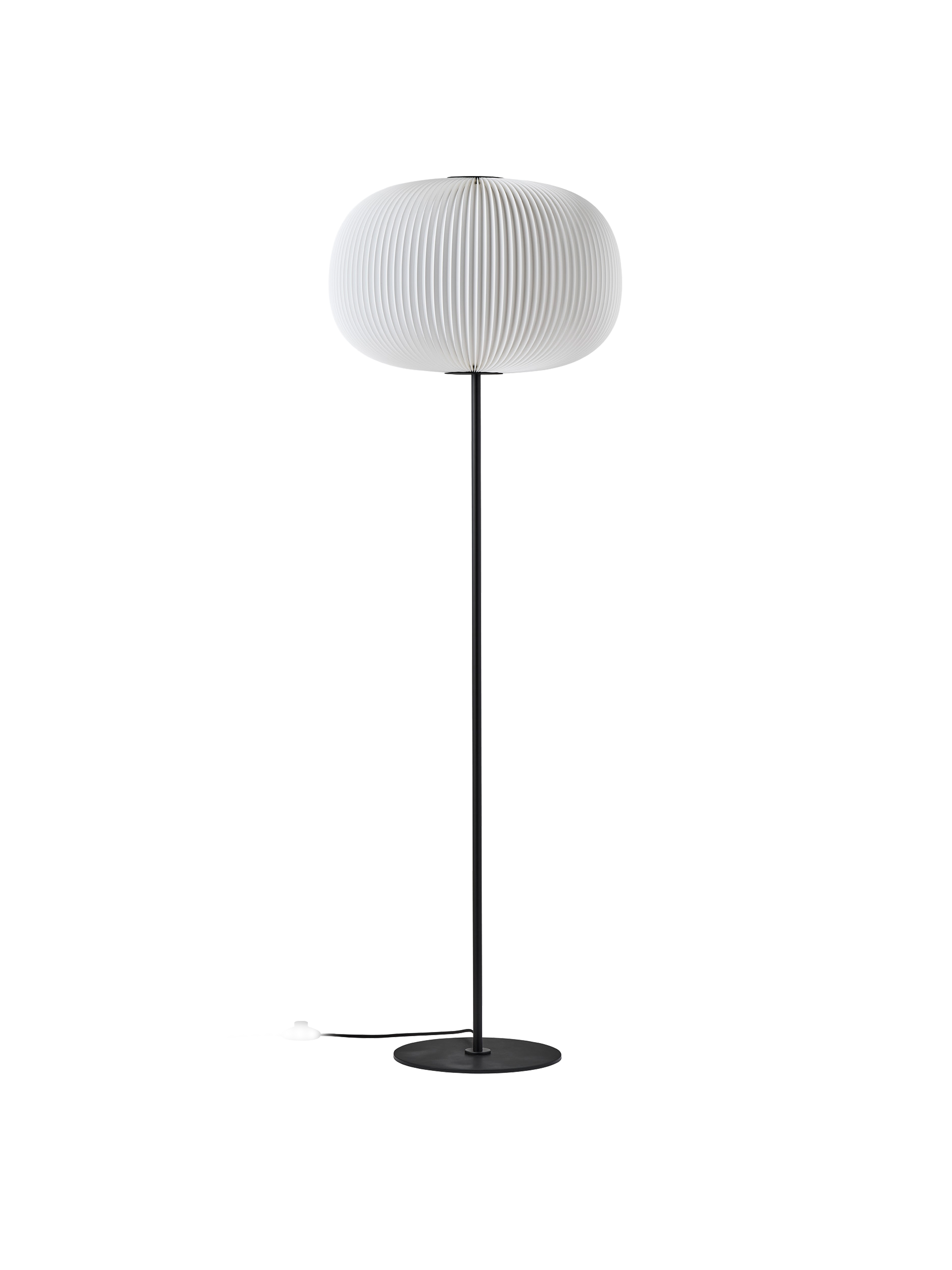 LE KLINT Lamella Model 332 Sort Gulvlampe i slukket form