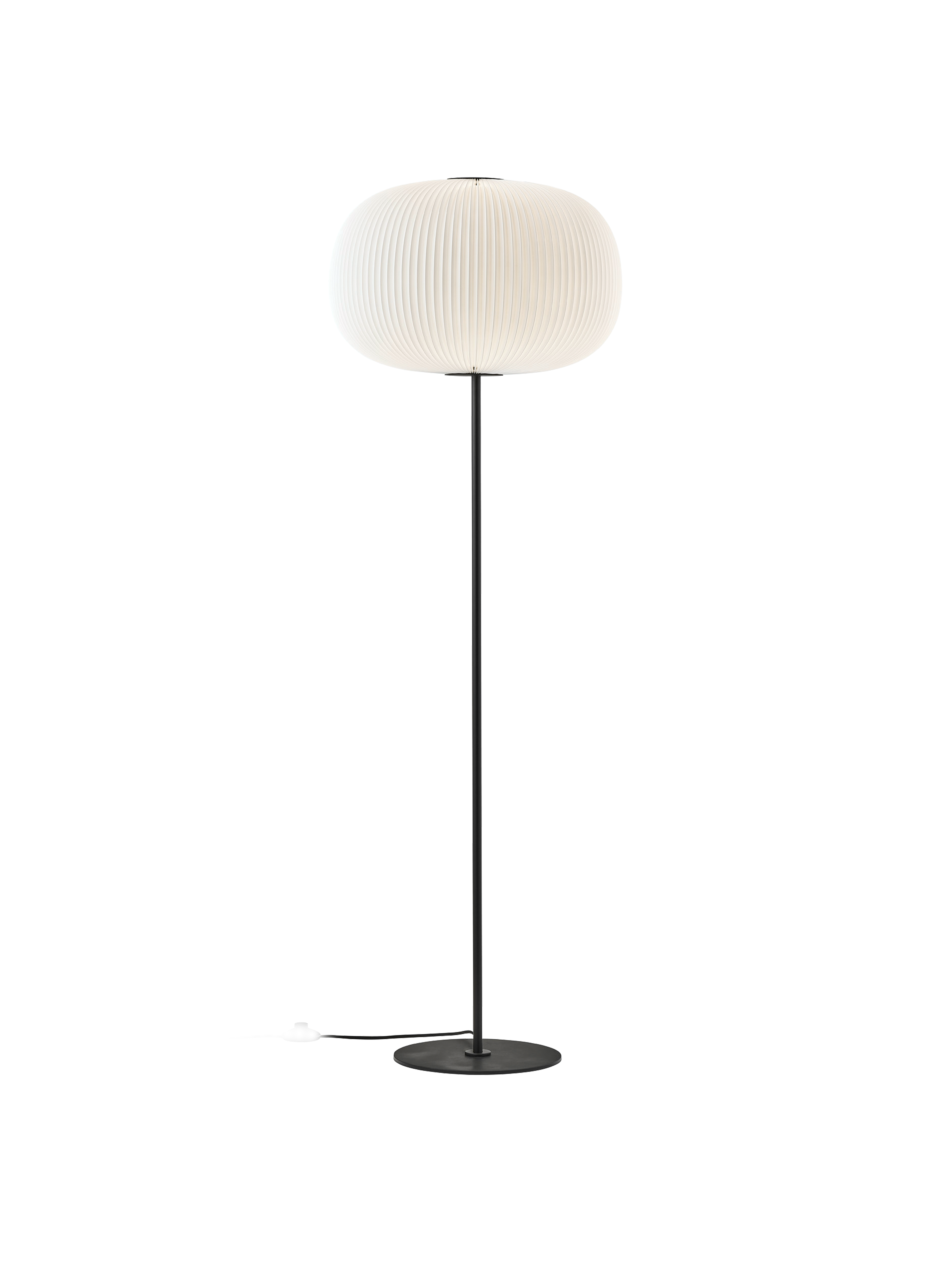 Lamella sort gulvlampe billede 4