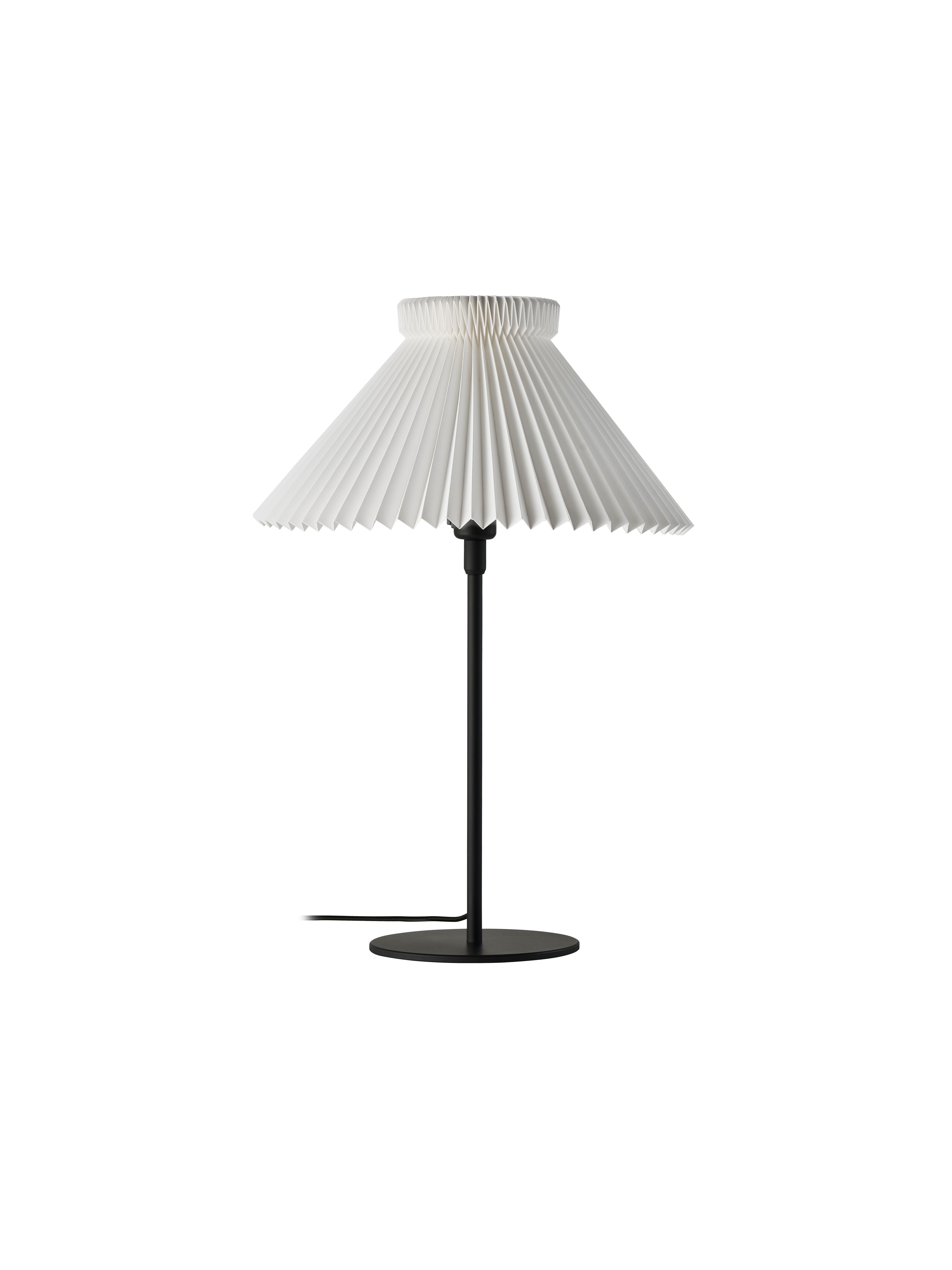 LE KLINT Model 334 Bordlampe 1-19 Hvid m. Papirskærm
