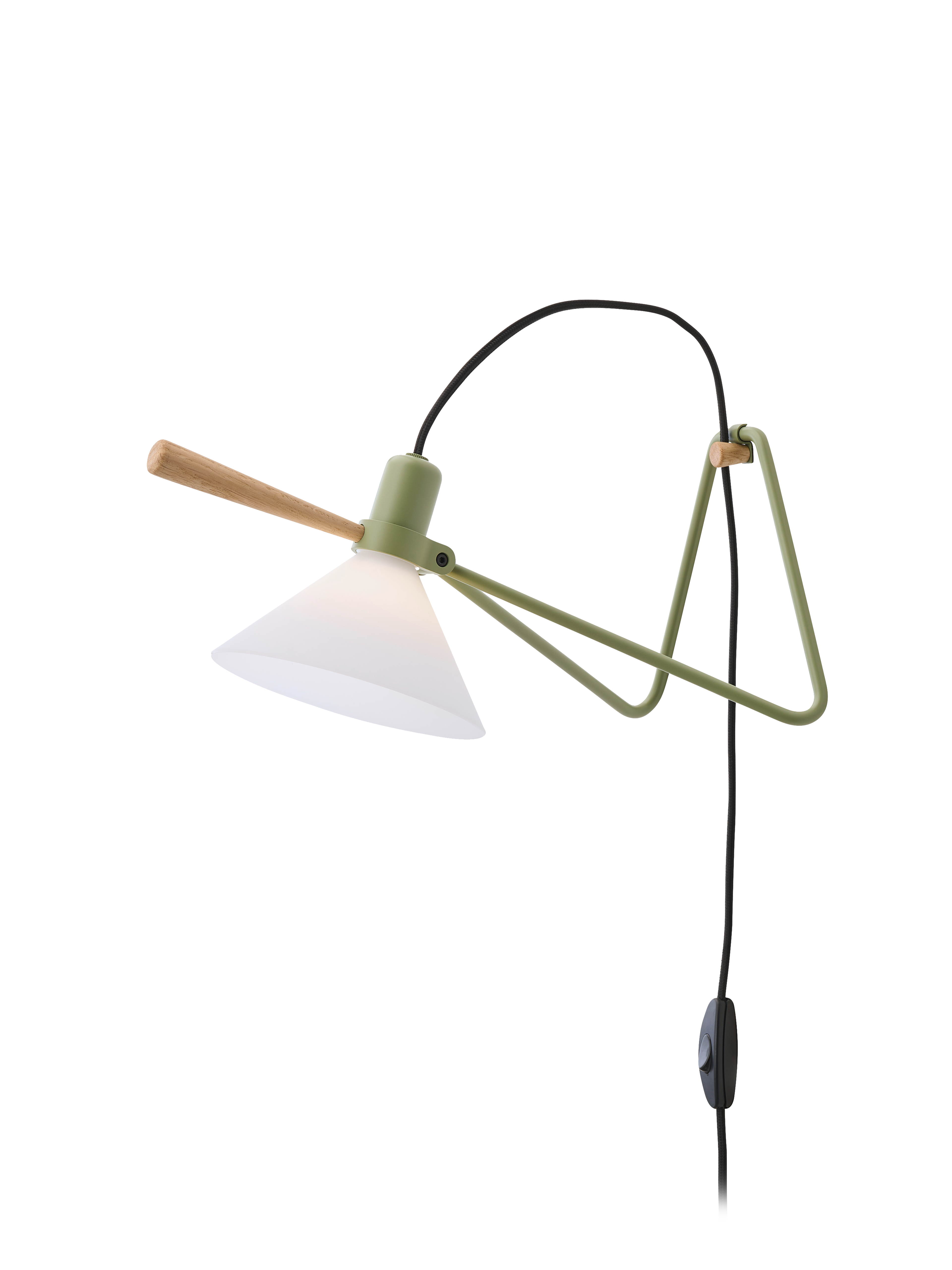 Se kvalitetsbelysning fra en anden vinkel, når du opsætter din LE KLINT Spot Olive Green bordlampe til væglampe