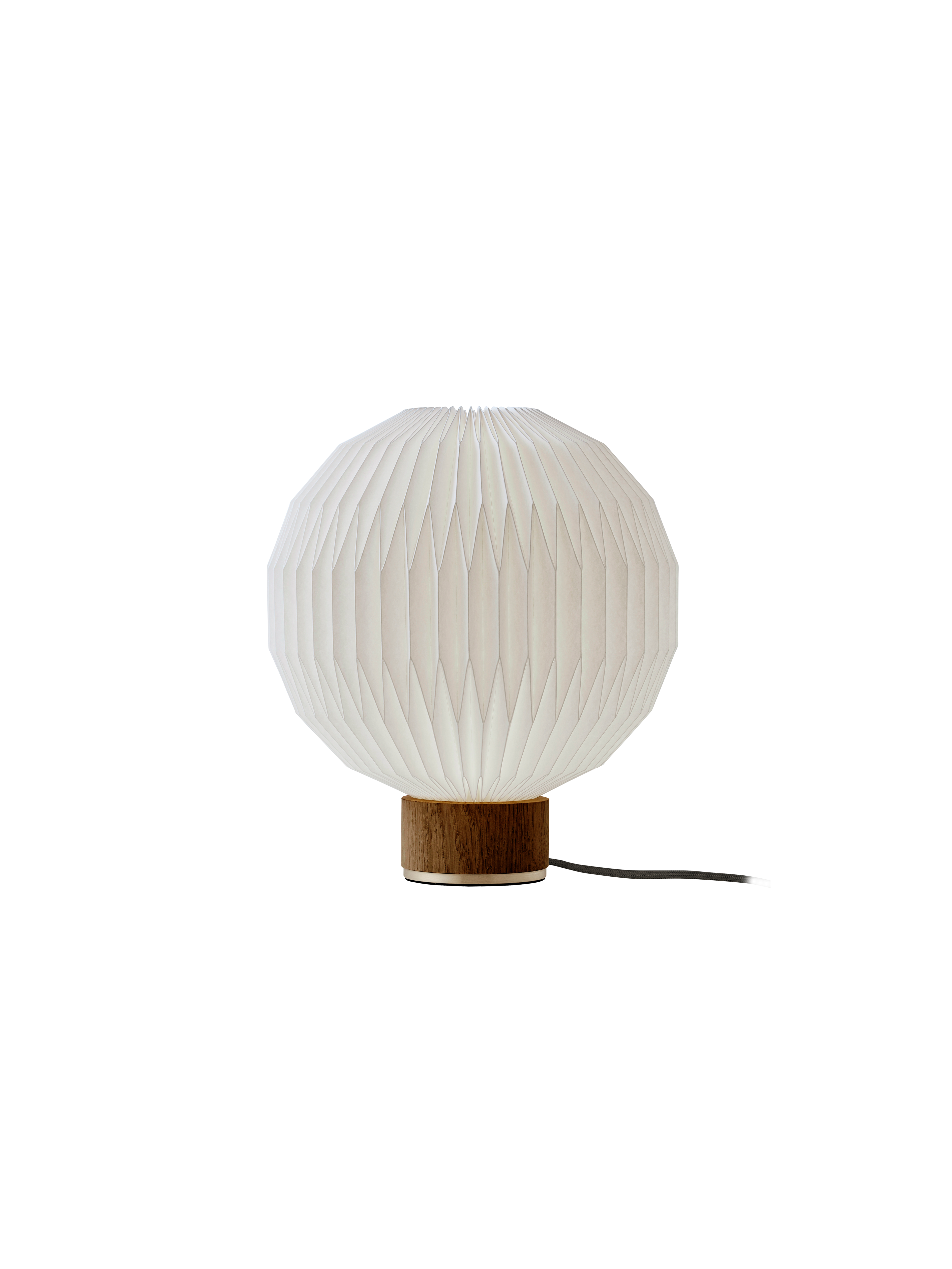 LE KLINT Model 375 small bordlampe i røget eg m. papirskærm