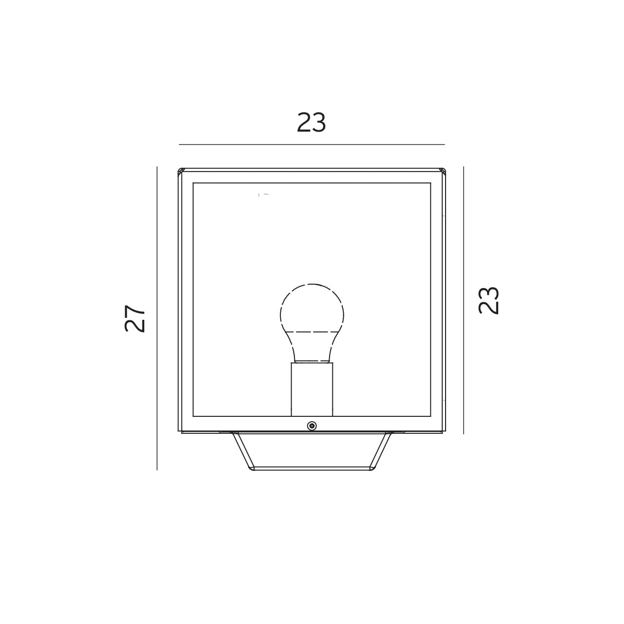 Norlys Lofoten Portstolpe Sort Opal, E27 IP44 57W - Udendørslampe