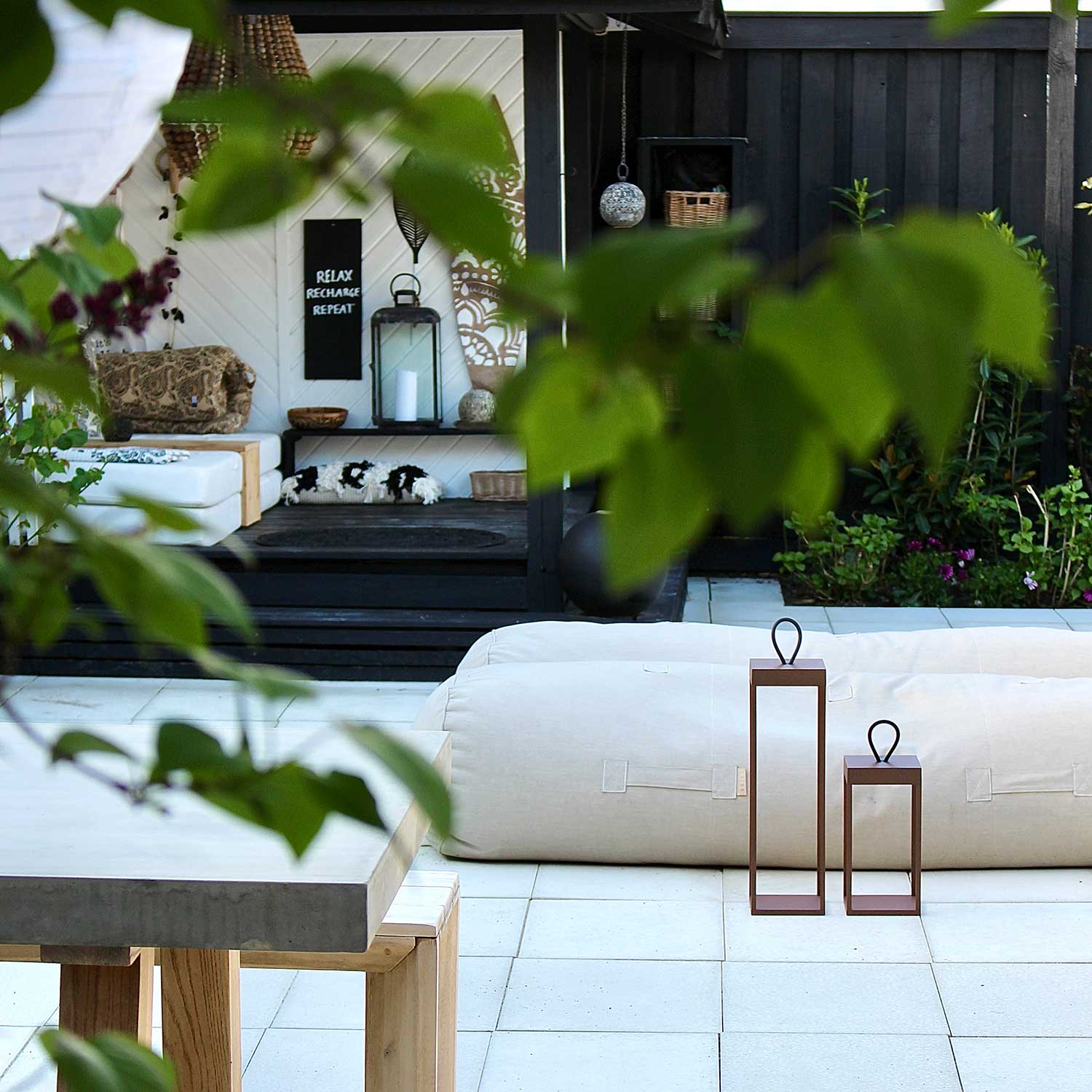 LOOM Design Lucerna 30 Lanterne Corten Battery Led - Batterilampe