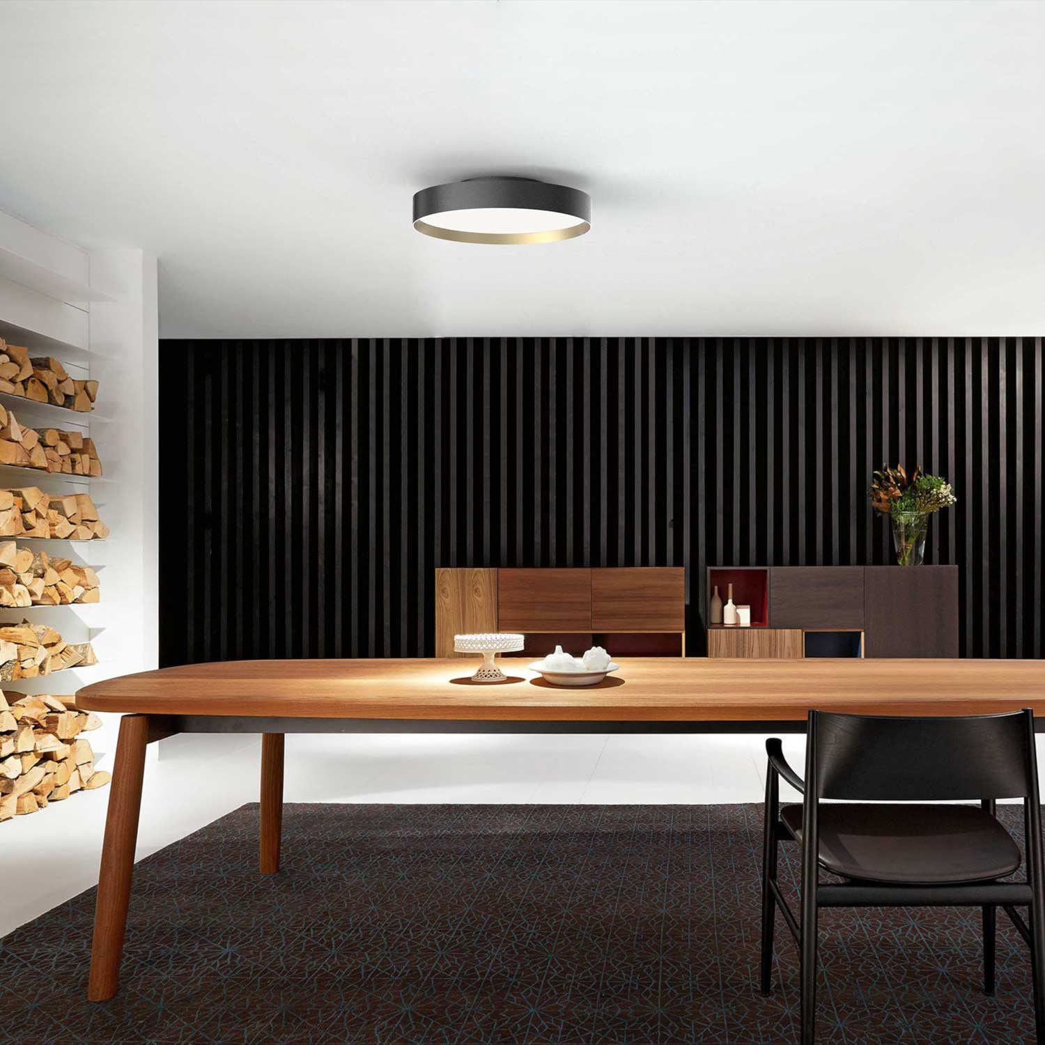 LOOM Design Lucia 805-012 Sort/Guld Ø45 - Loftslampe