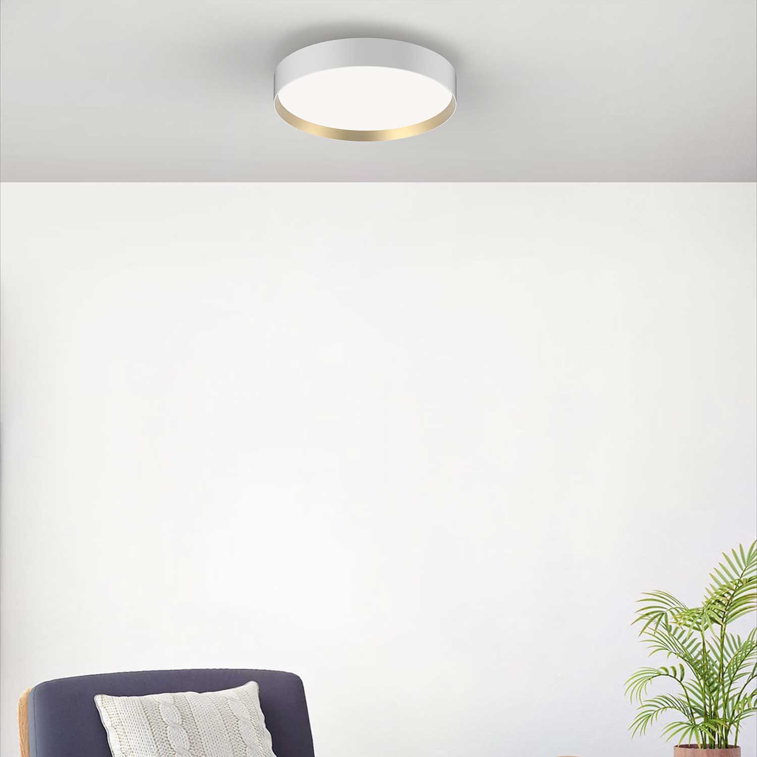 LOOM Design Lucia 805-013 Hvid/Guld Ø45 - Loftslampe