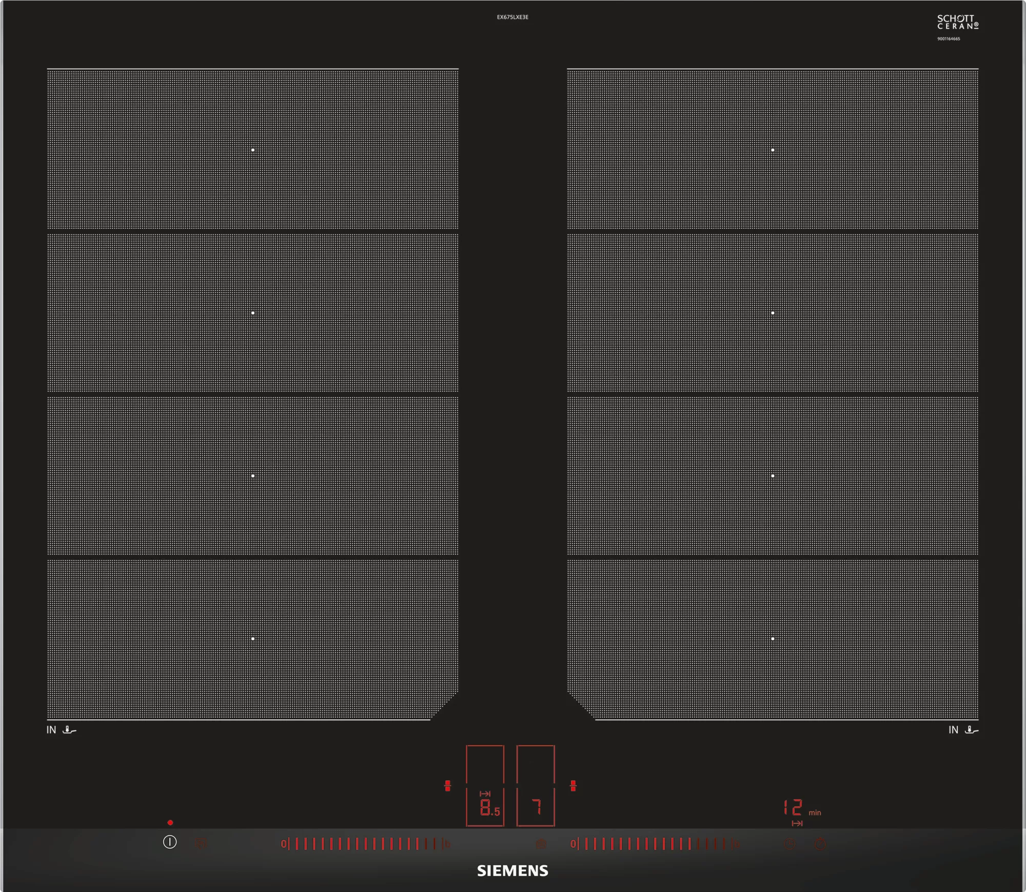Siemens EX675LXE3E - Induktionskogeplade