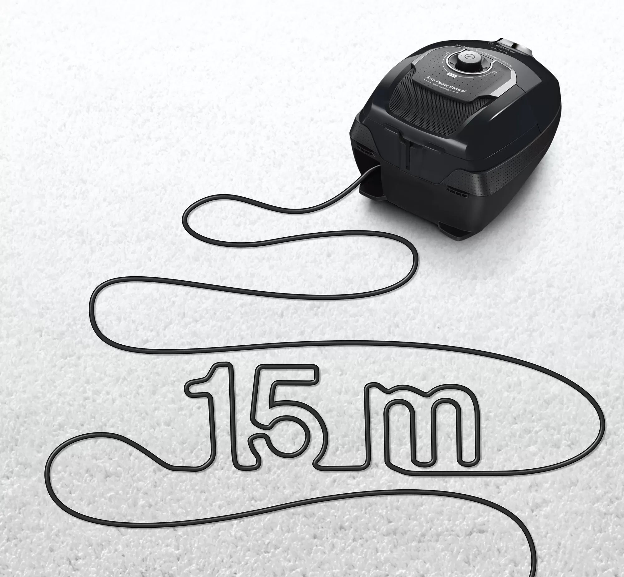 15 meter lang ledning kun hos Bosch