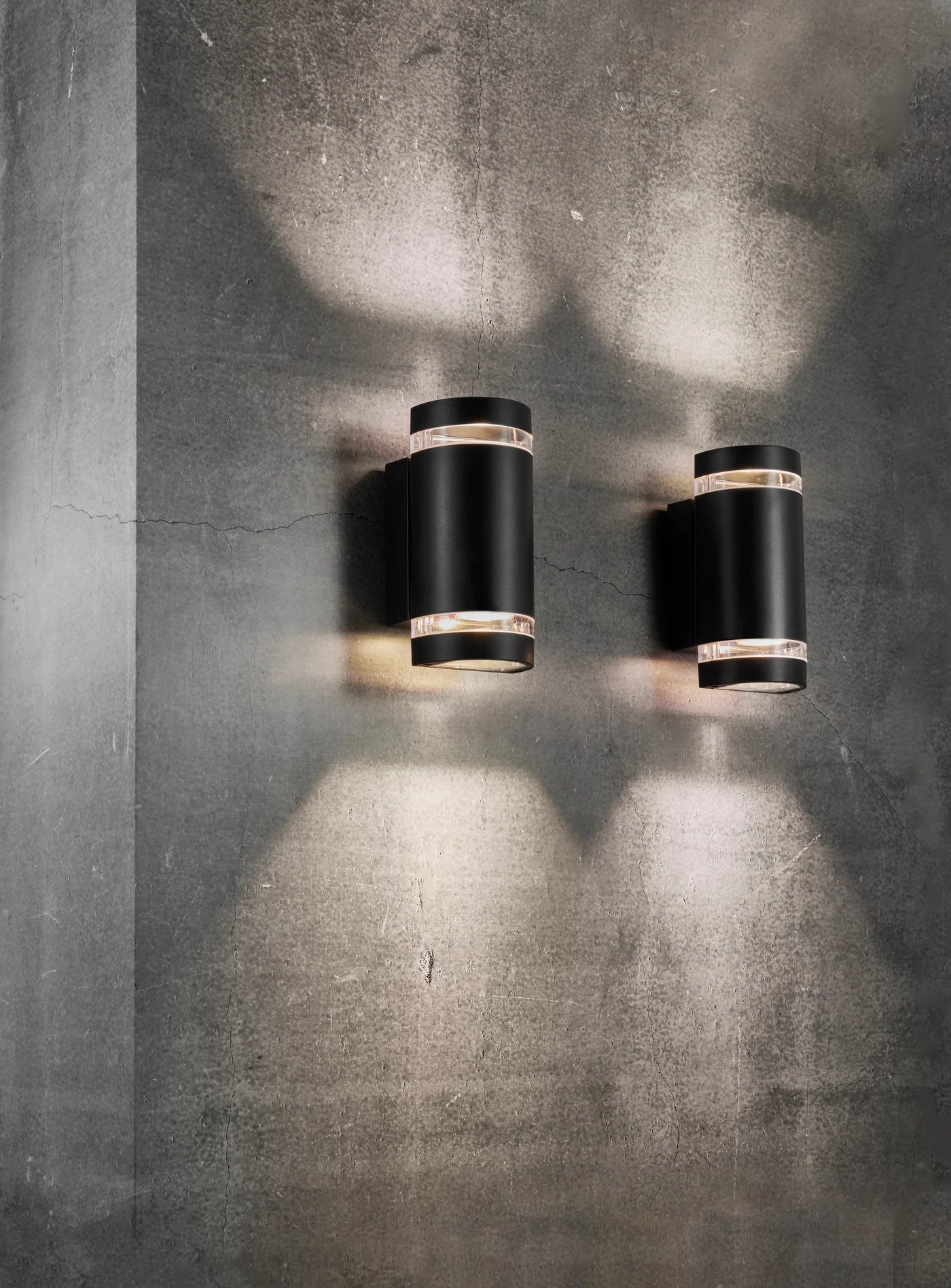 Focus Double Væglampe GU10, Sort - Nordlux