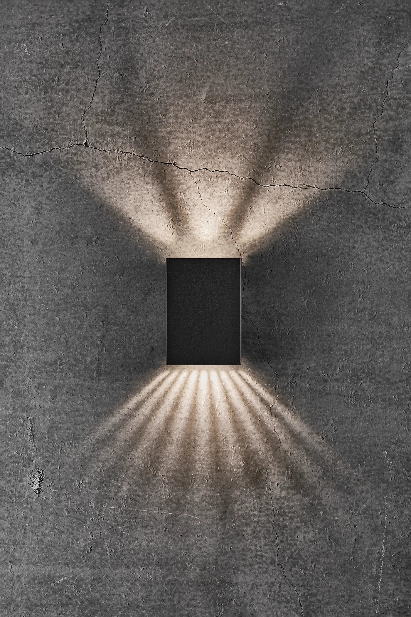 Fold 10 Væglampe LED IP54, Sort - Nordlux