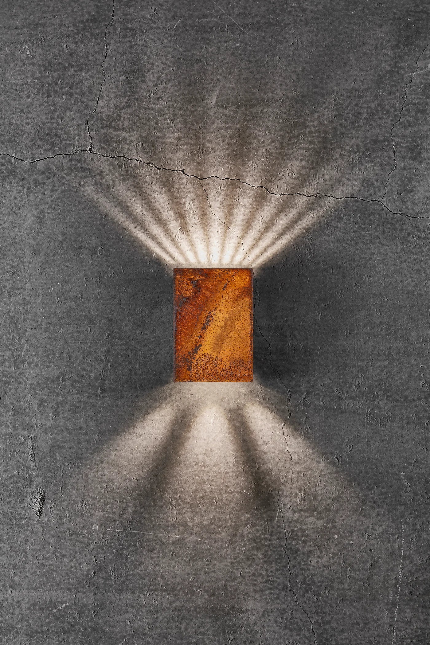 Fold 10 Væglampe LED IP54, Corten - Nordlux