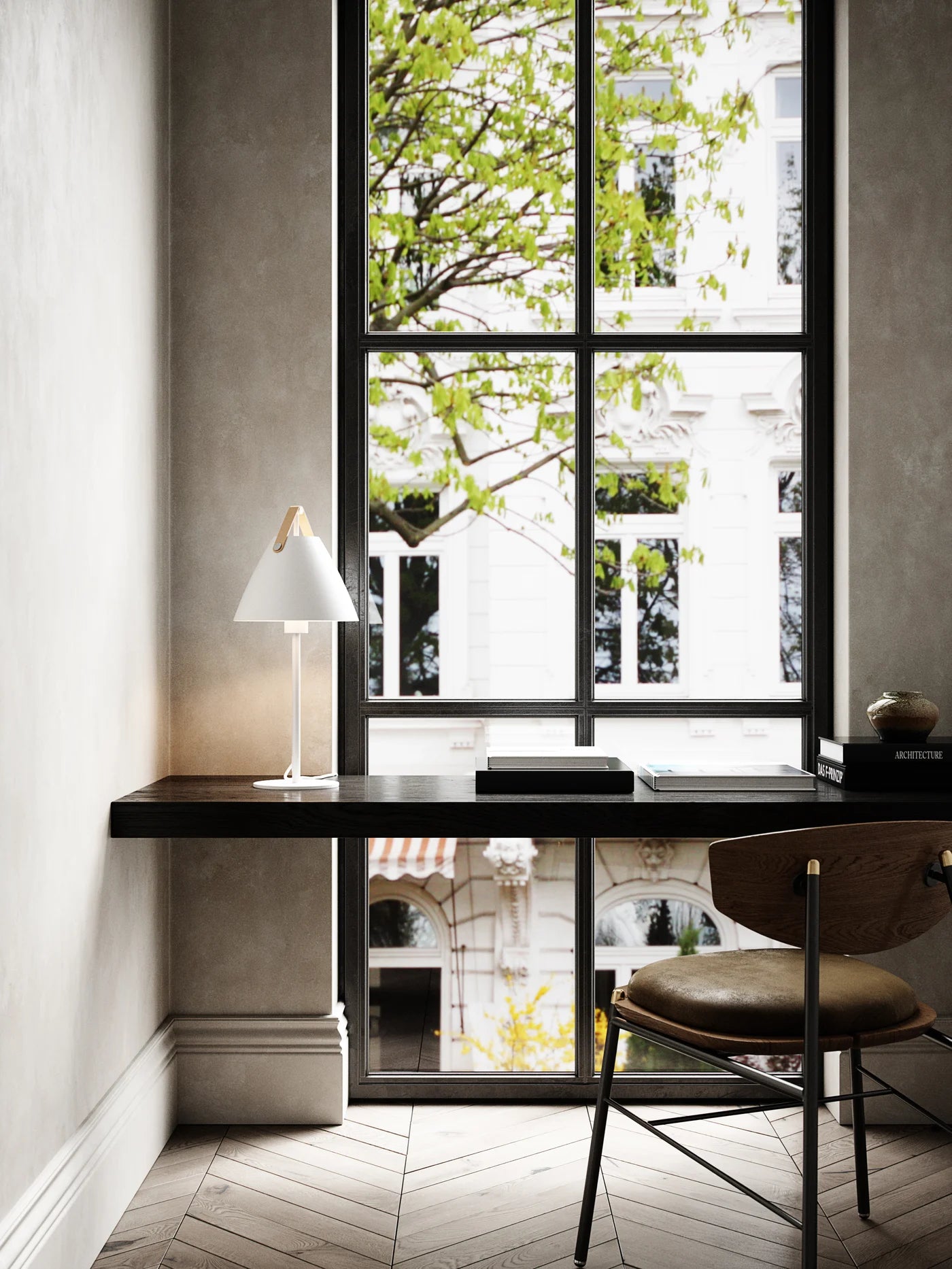 Strap Bordlampe Hvid