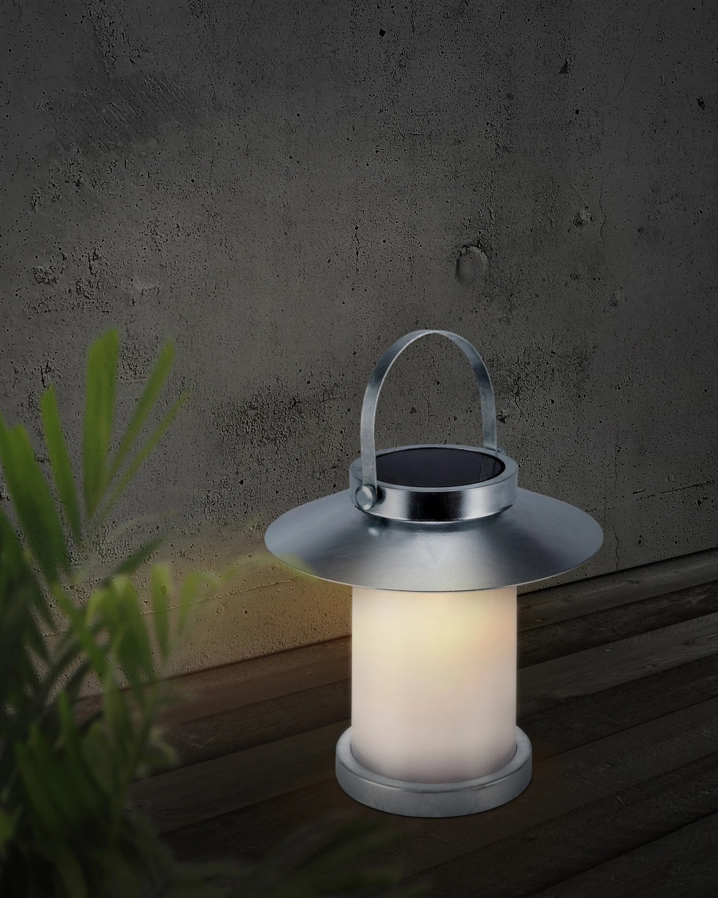 Temple To-Go 30 IP54 Solcellelampe, Galvaniseret stål - Nordlux