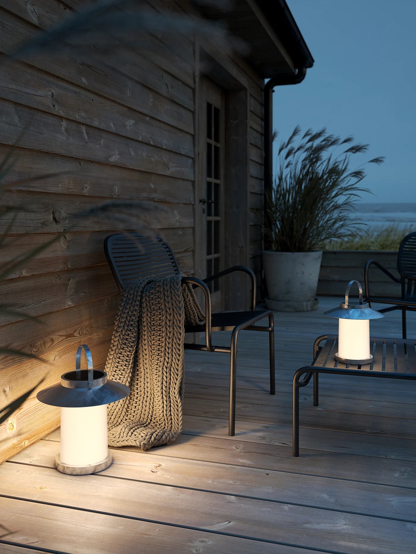 Temple To-Go 30 IP54 Solcellelampe, Galvaniseret stål - Nordlux