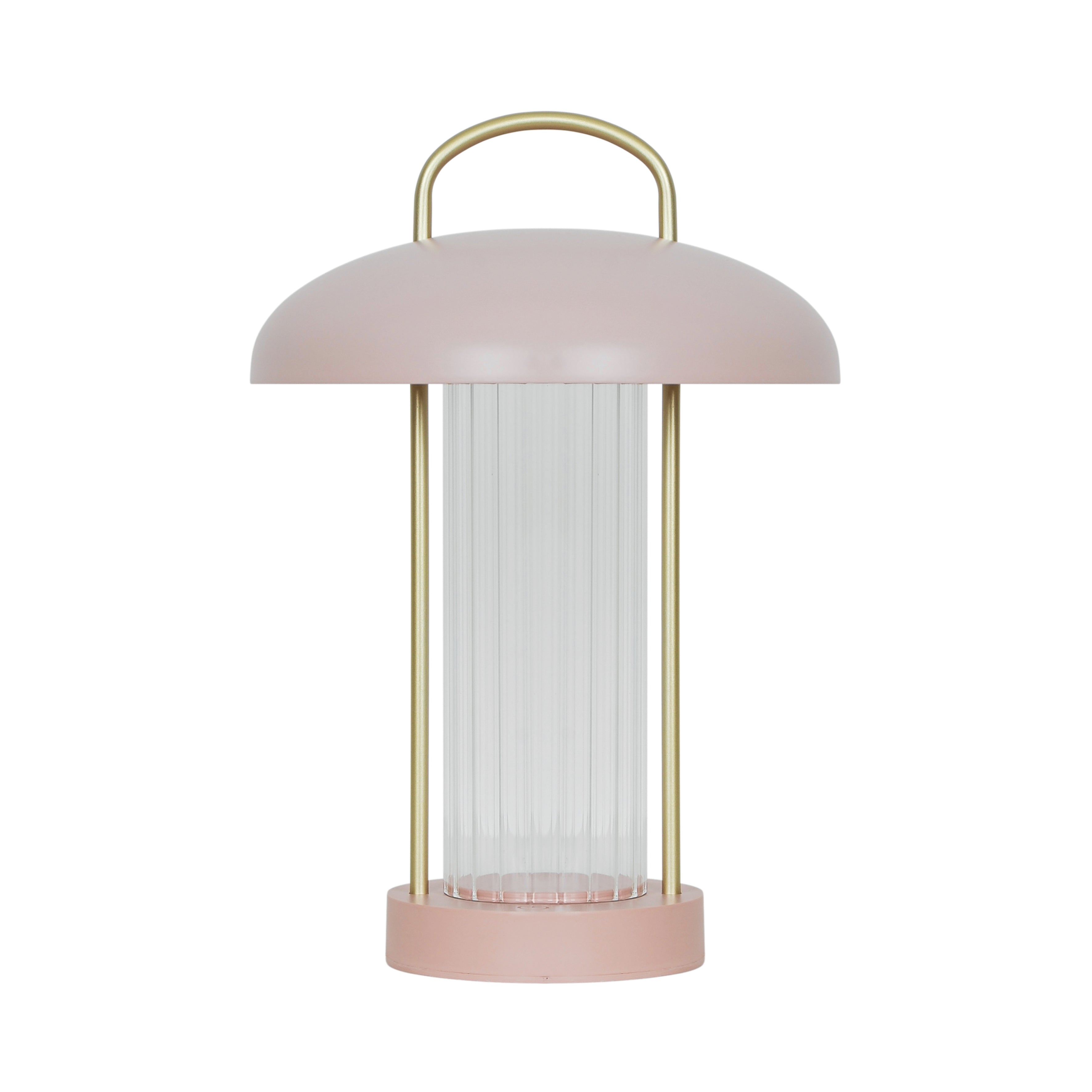 Den nye og elegante Mirano Portable Table Lamp Dusty Rose
