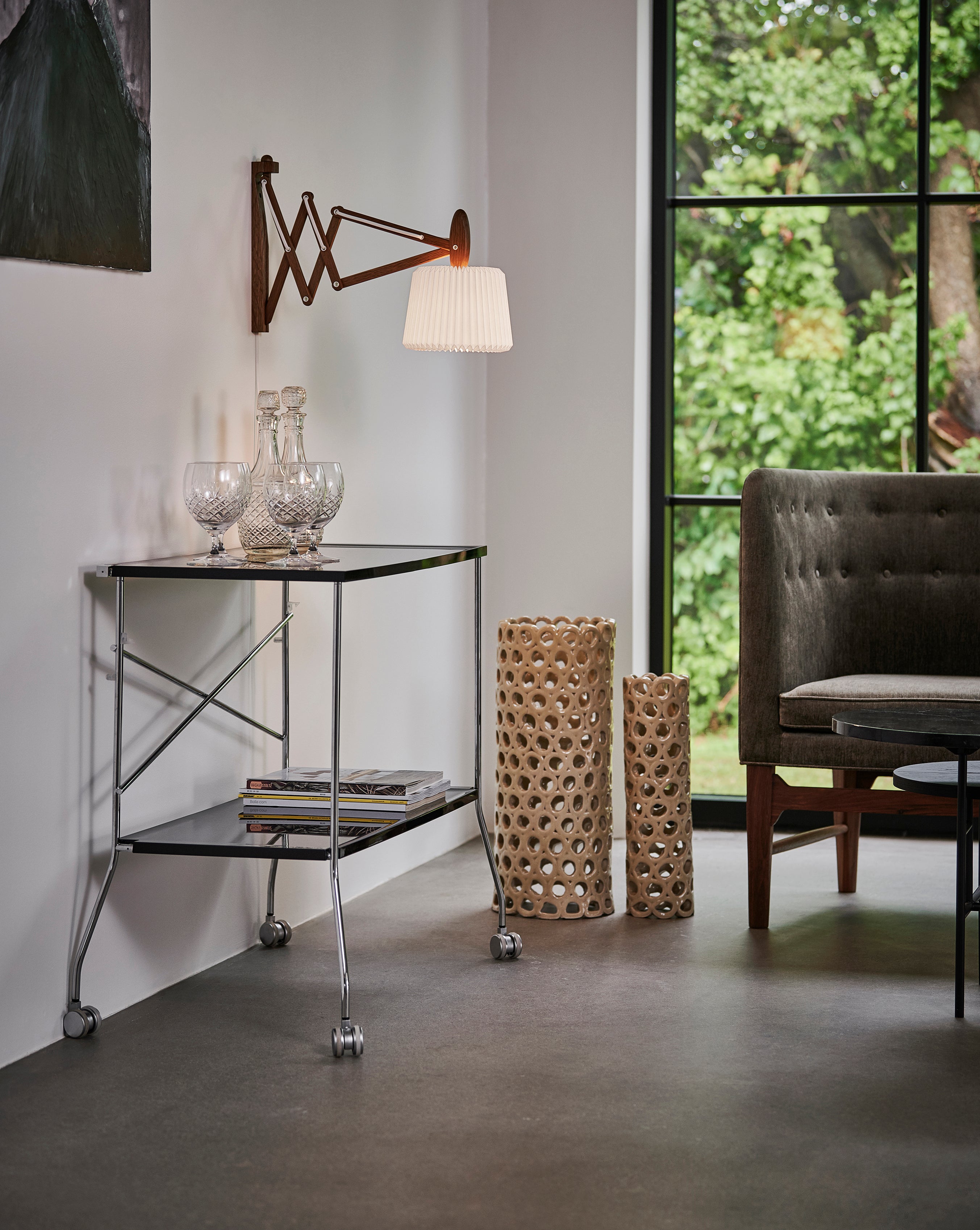 Le Klint 223-120 med nedadvendt skærm i stuen