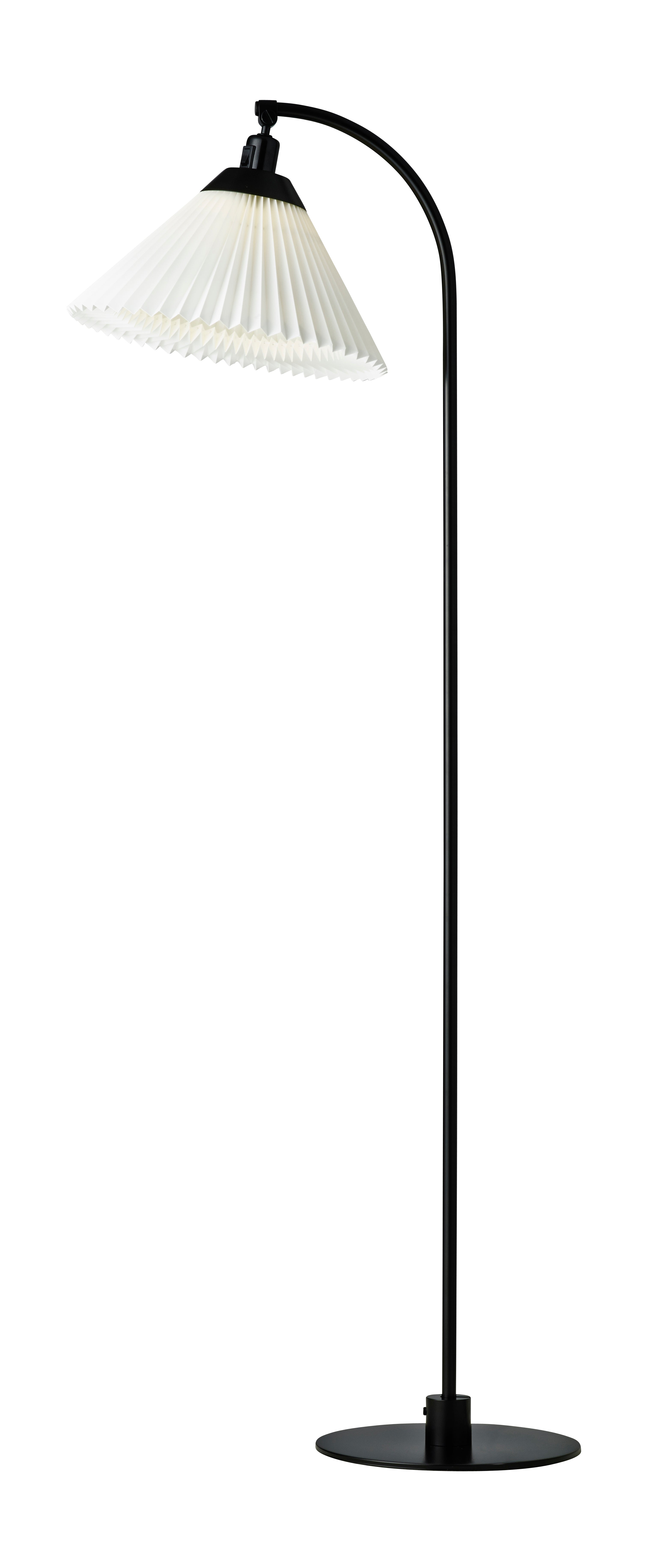 LE KLINT Model 368PA Sort Gulvlampe m. Papirskærm