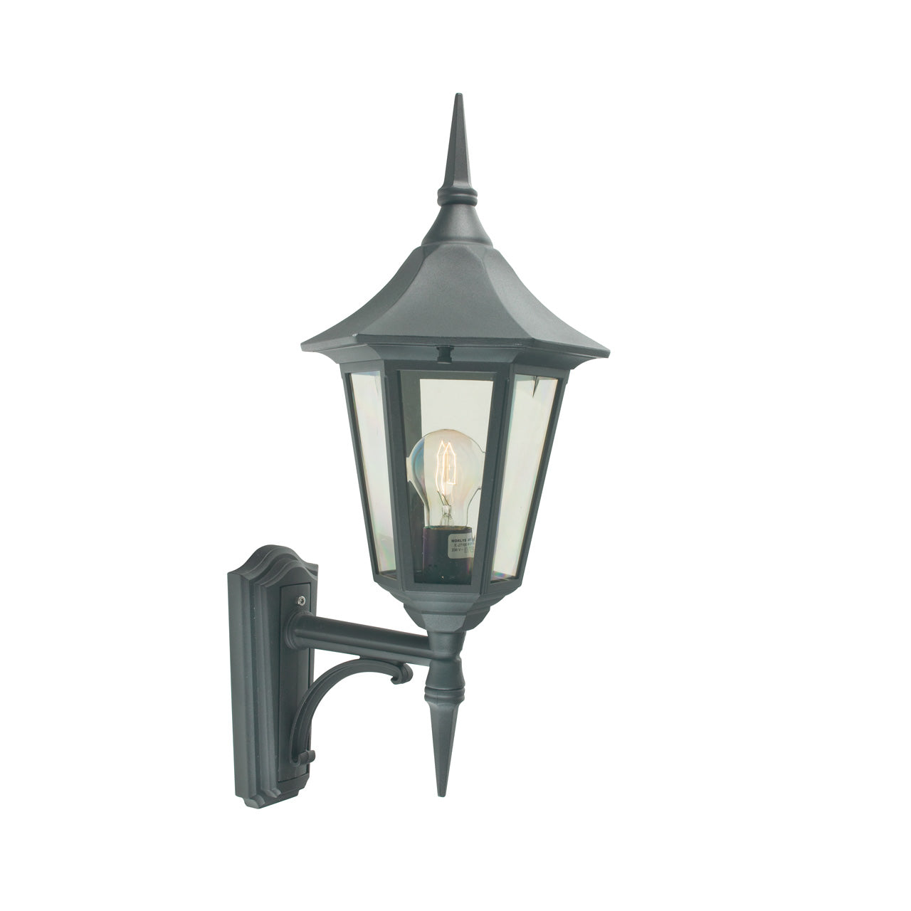 Norlys Modena Væg Sort, E27 IP54 77W - Udendørslampe