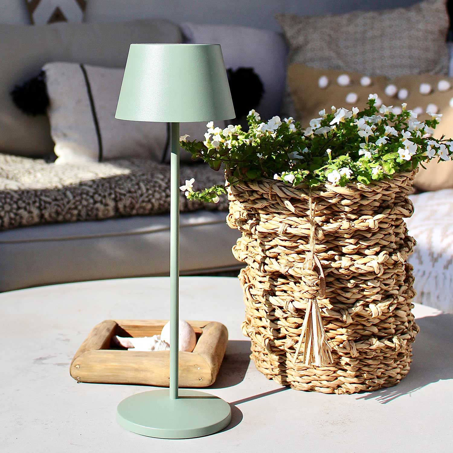 LOOM Design Modi Green Grey  - Bordlampe