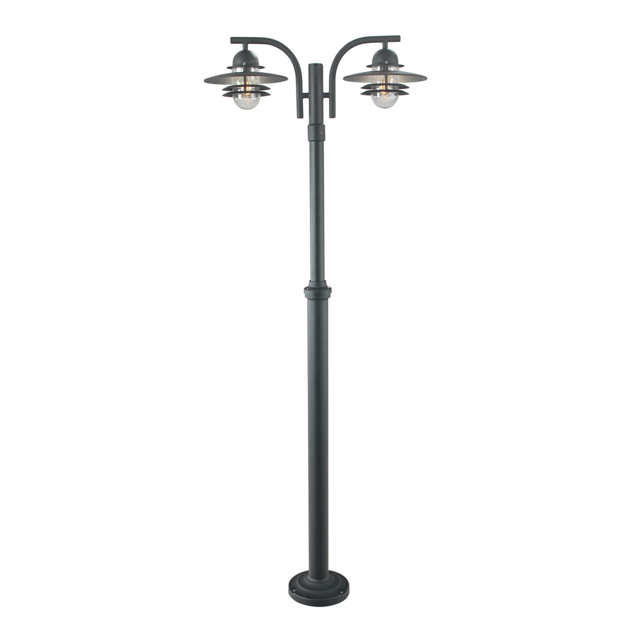 Norlys Oslo Sort, E27 IP55 2 x 57W - Udendørslampe