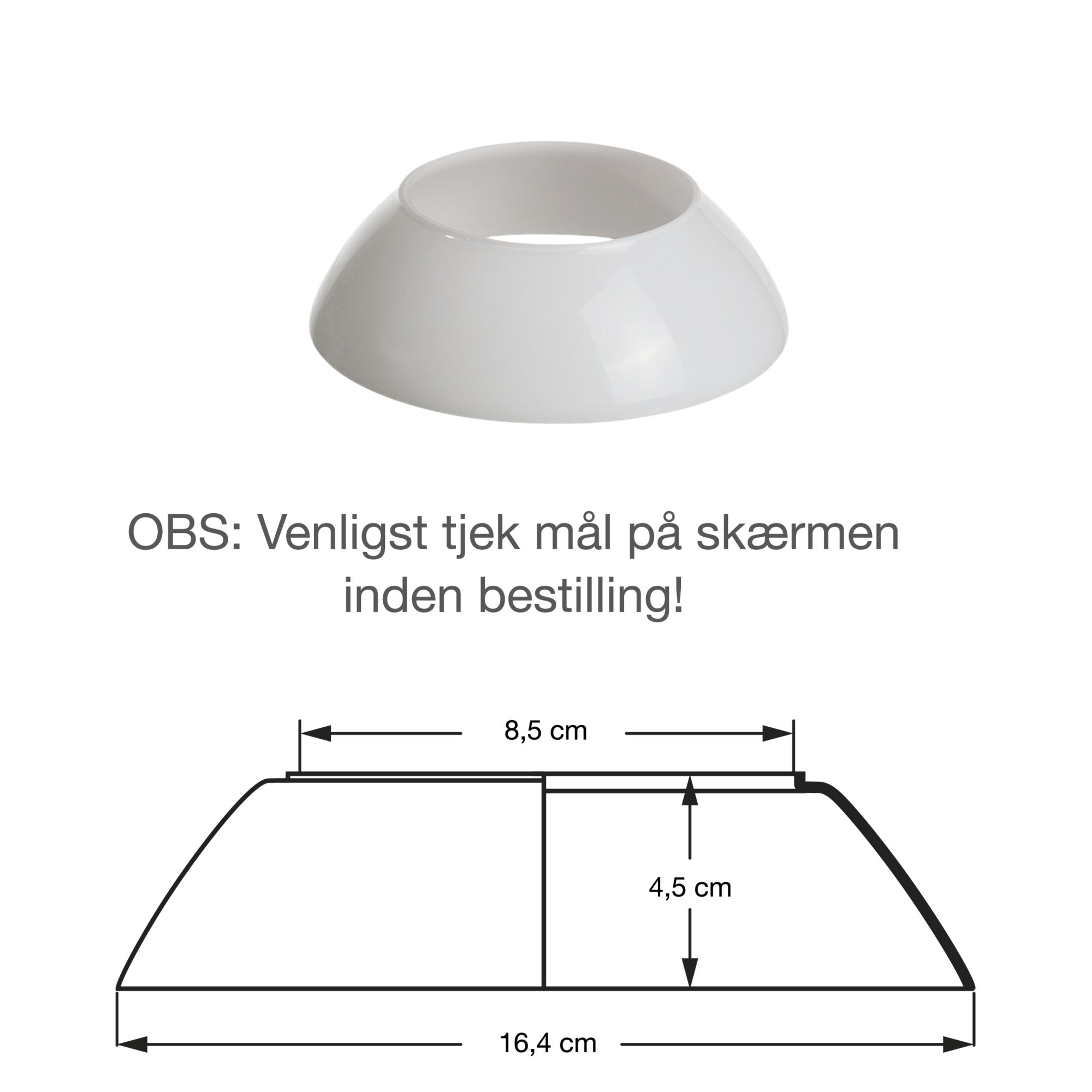 Glas Mellemskærm til PH 3½-2½