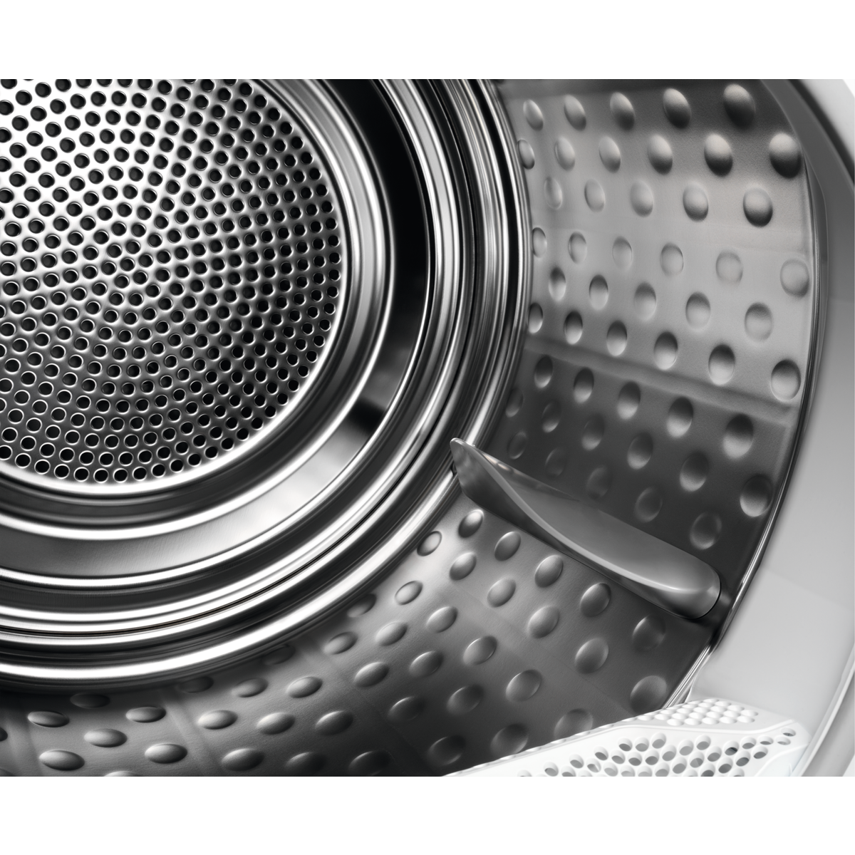 Zoomet helt ind på tumbleren fra AEG TR934N85C tørretumbler med varmepumpe 8 kg