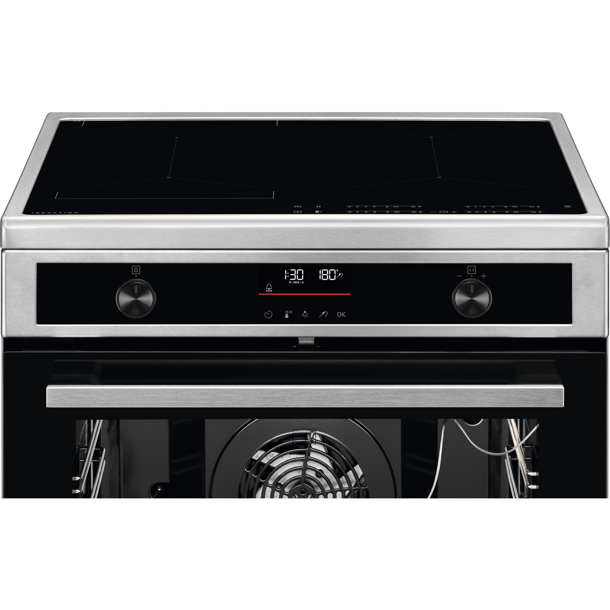 Voss VKI67382RF induktionskomfur m. pyrolyse kontrolpanel