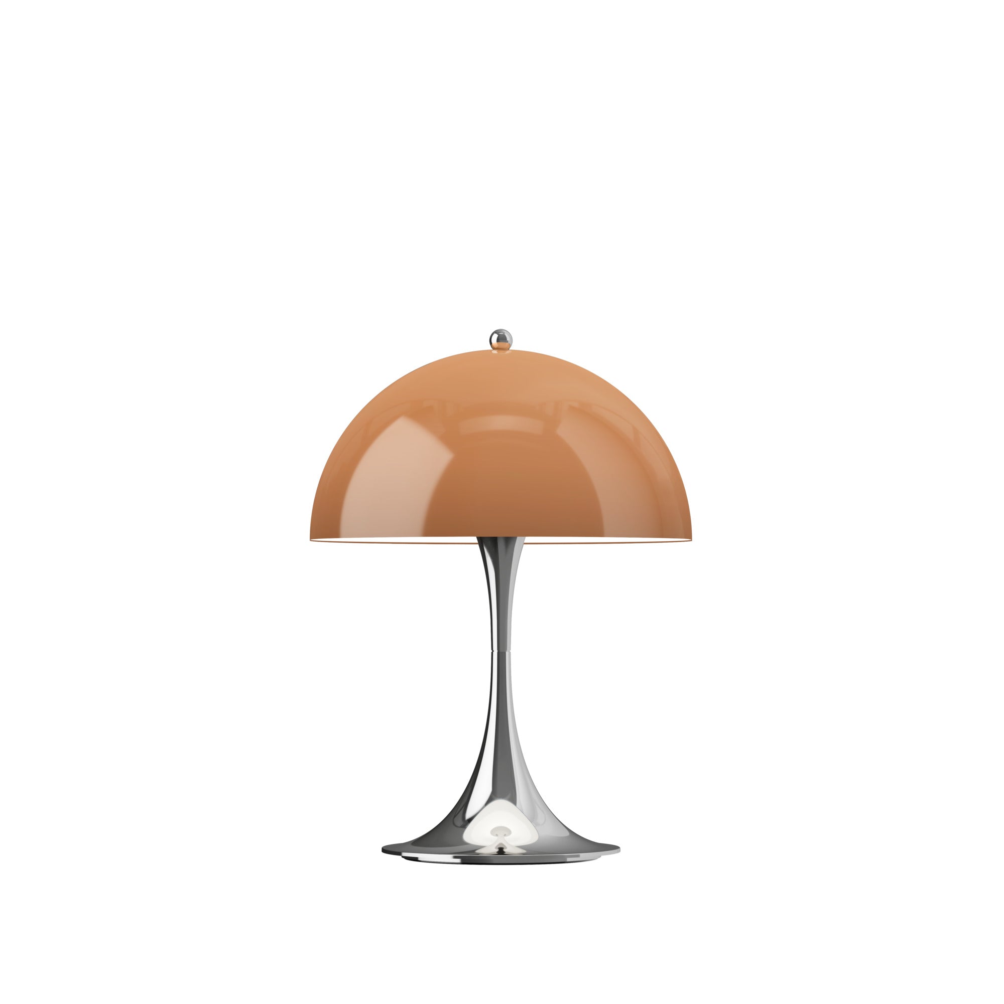 Panthella 250 Portable Lampe Original Opal Brown tændt