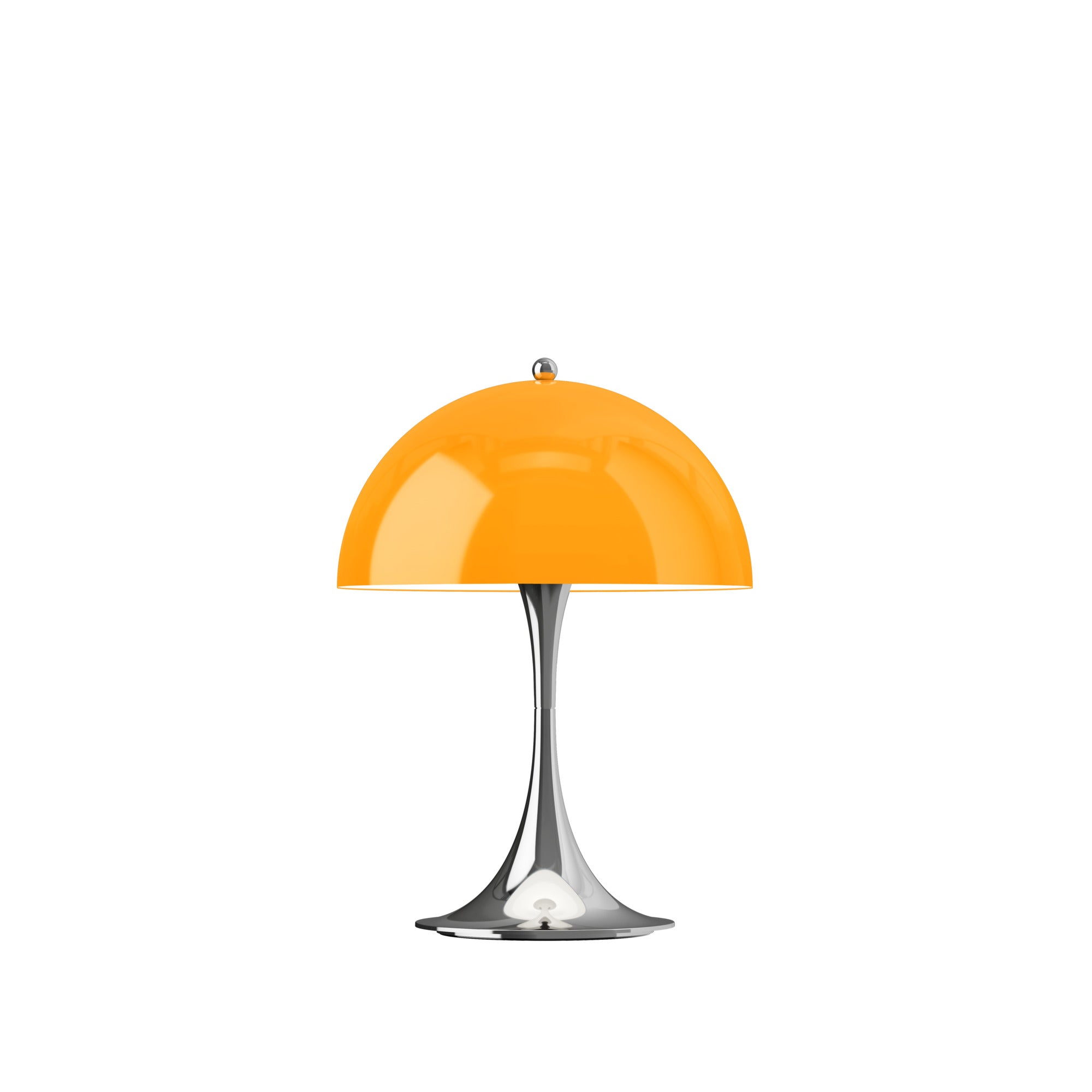 Panthella 250 Portable Lampe Original Opal Orange tændt
