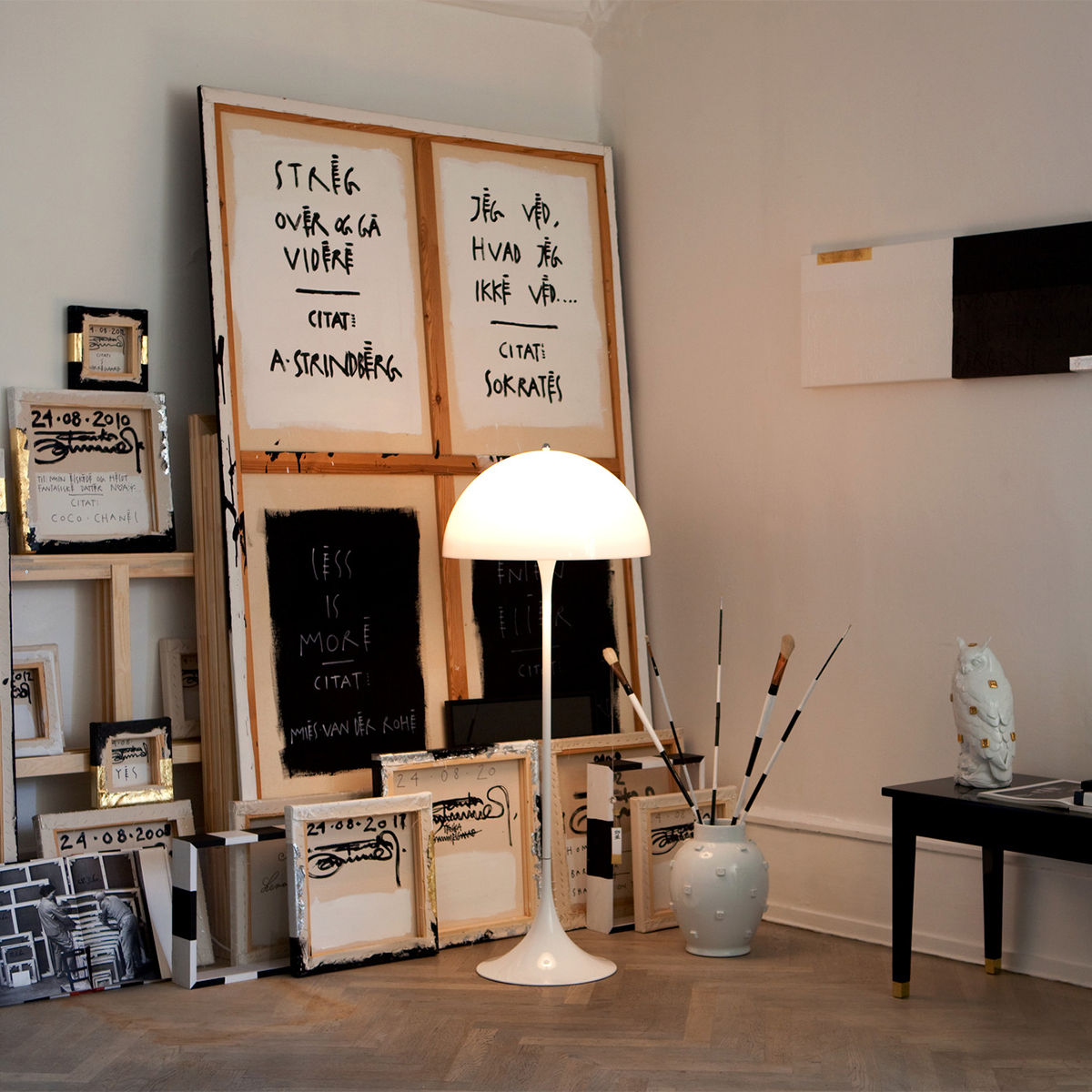 Den smarte og dekorative Panthella Gulv af Verner Panton