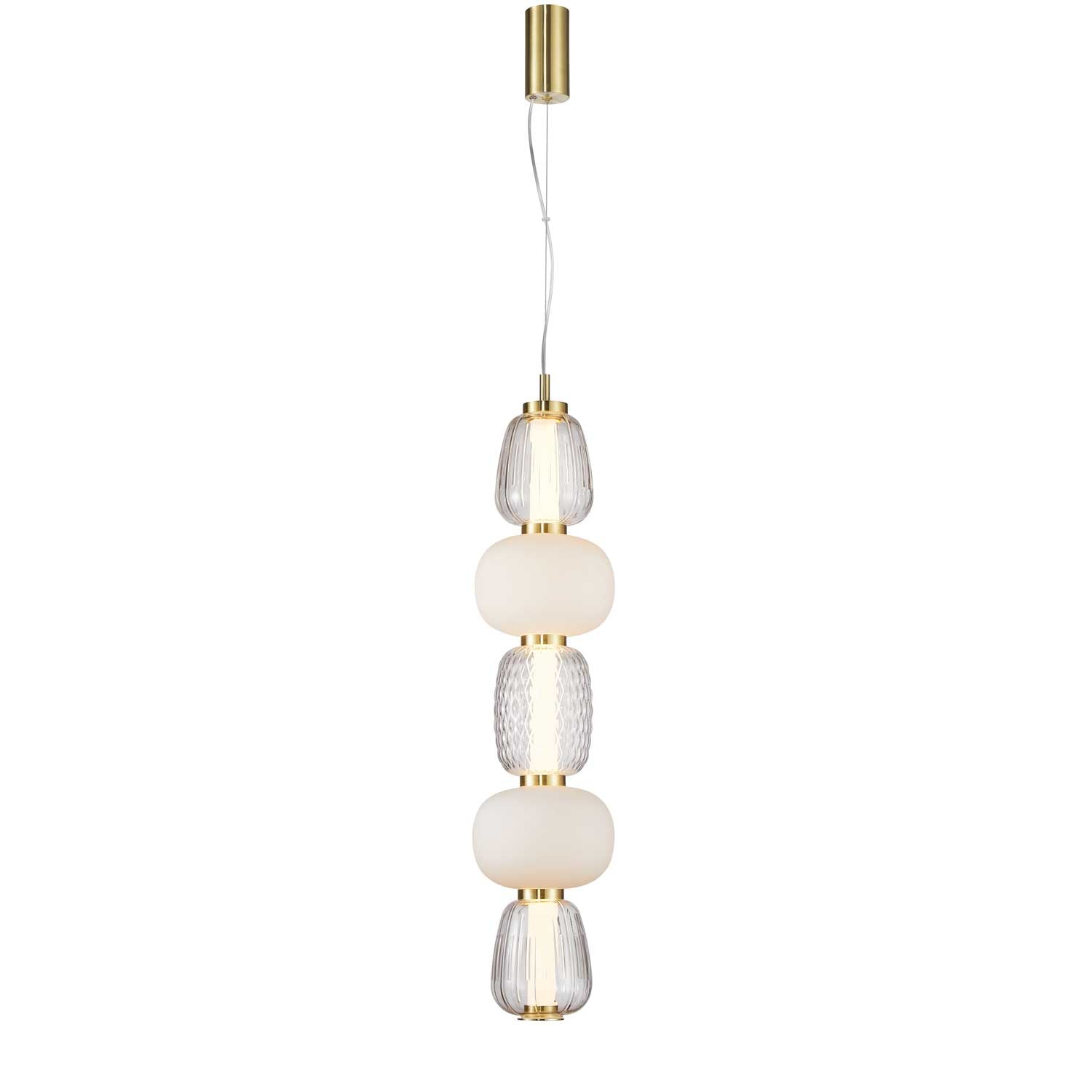LOOM Design Pearl 5 rav/guld pendel billede 4
