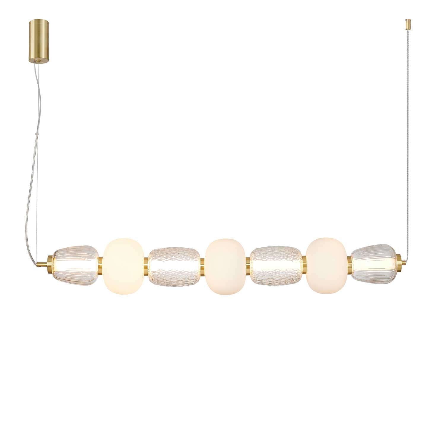LOOM Design Pearl 7 rav/guld pendel