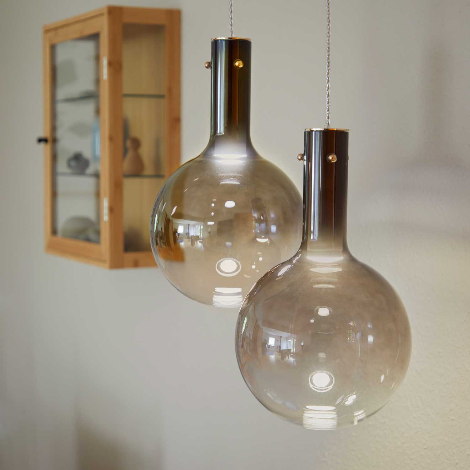 LOOM Design Raindrop 20 brandyfarvet pendel