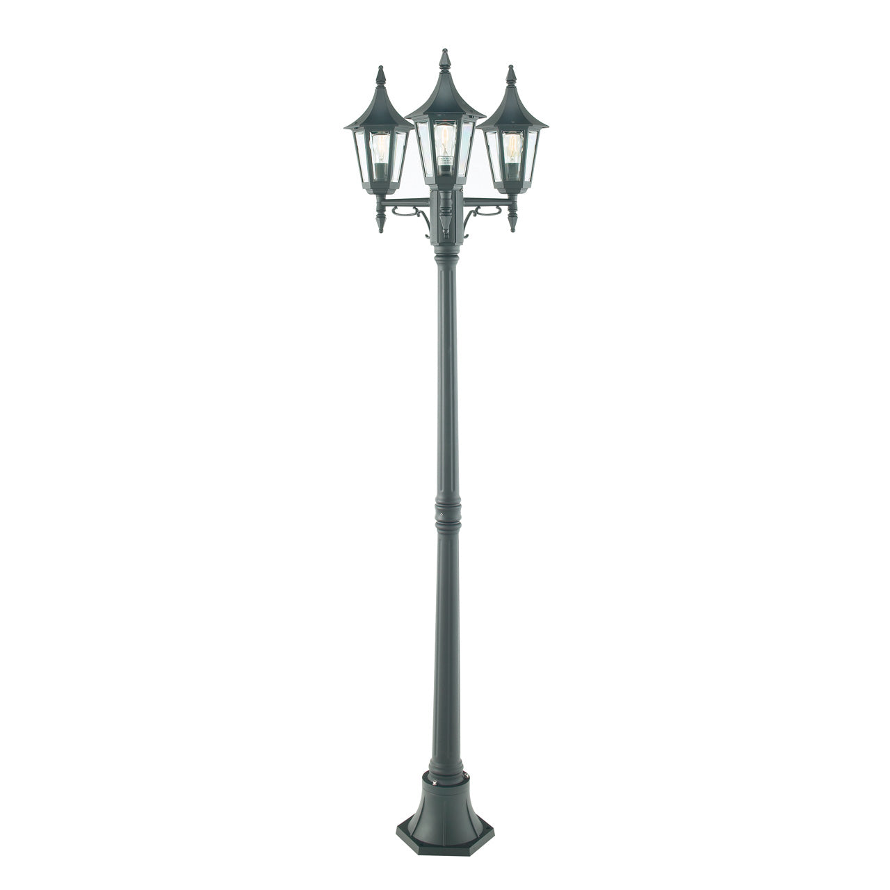 Norlys Rimini Sort, E27 IP54 3 x 46w - Udendørslampe
