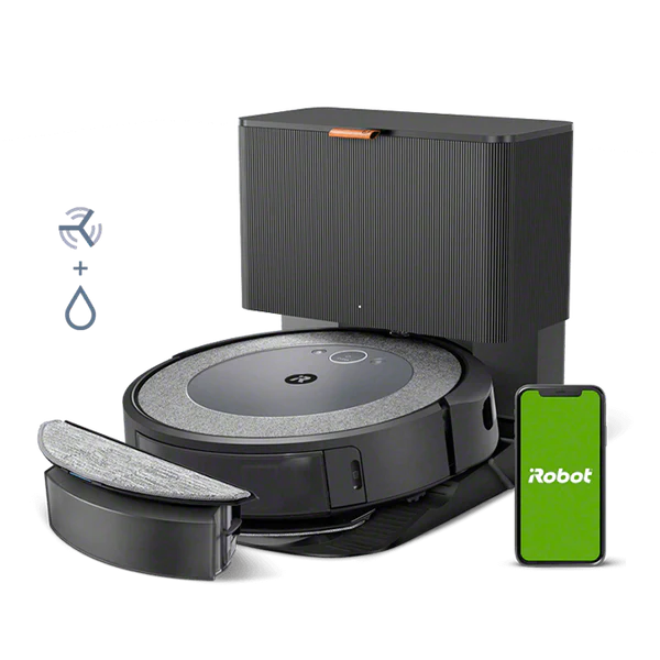 irobot robotstøvsuger med gulvmaoppe