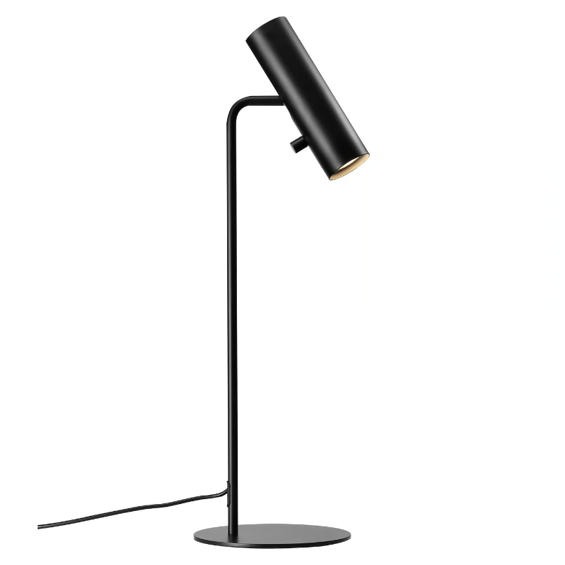 MIB 6 sort bordlampe