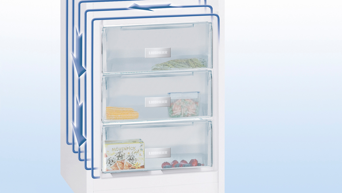 Med SmartFrost reduceres rimdannelsen i CTe 2531 kraftigt.