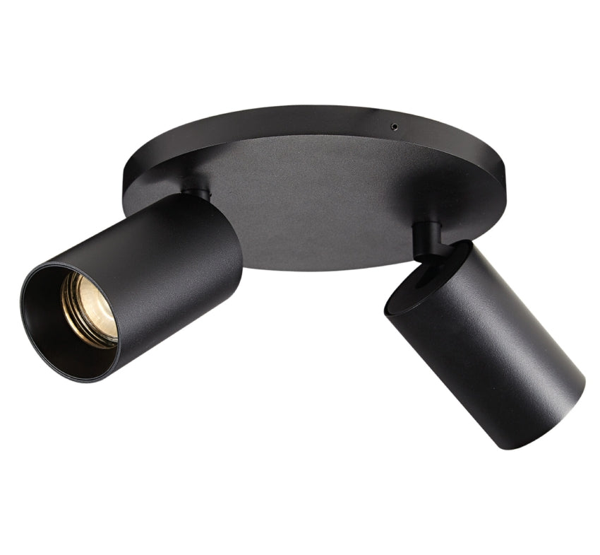 Antidark loftlampe SpotOn Circle2 Sort