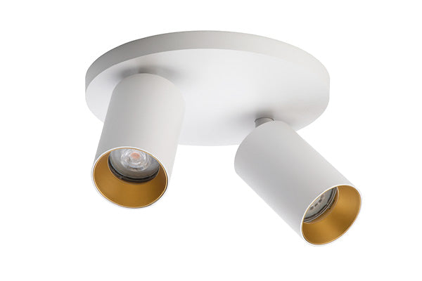 SpotOn Circle 2 fra Antidark med guldfarvet frontring