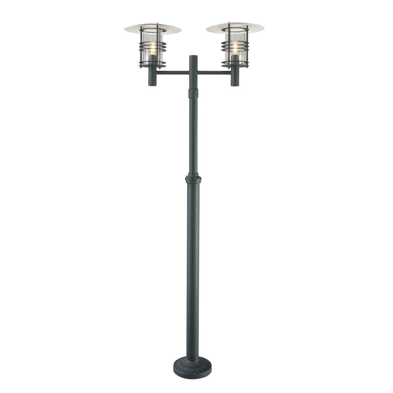 Norlys Stockholm Sort, E27 IP54 2 x 77W 252CM - Udendørslampe